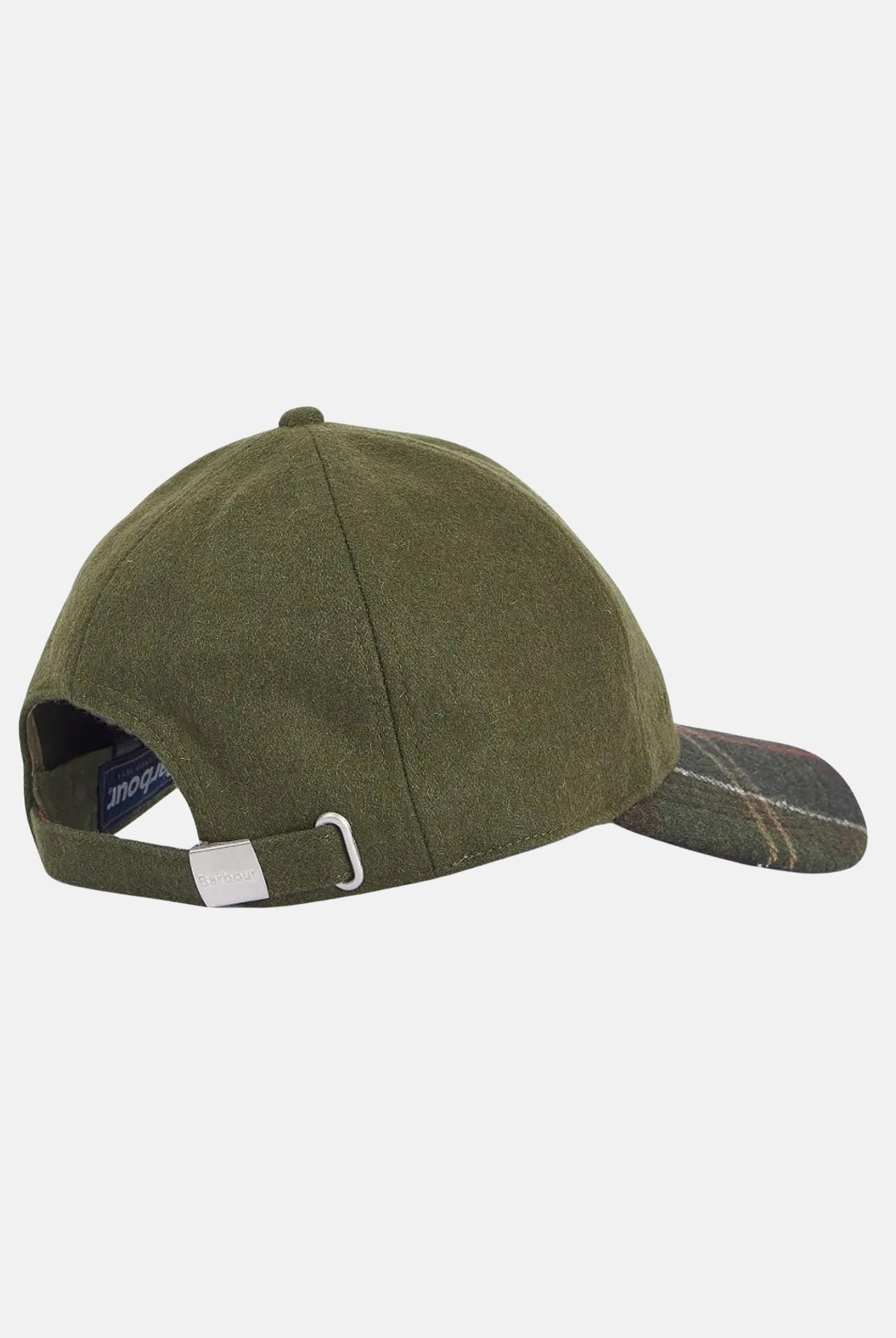 BARBOUR Berretto con visiera forest verde per uomo con inserto tartan e chiusura regolabile. 262MMHA0815 GN55 BARBOUR