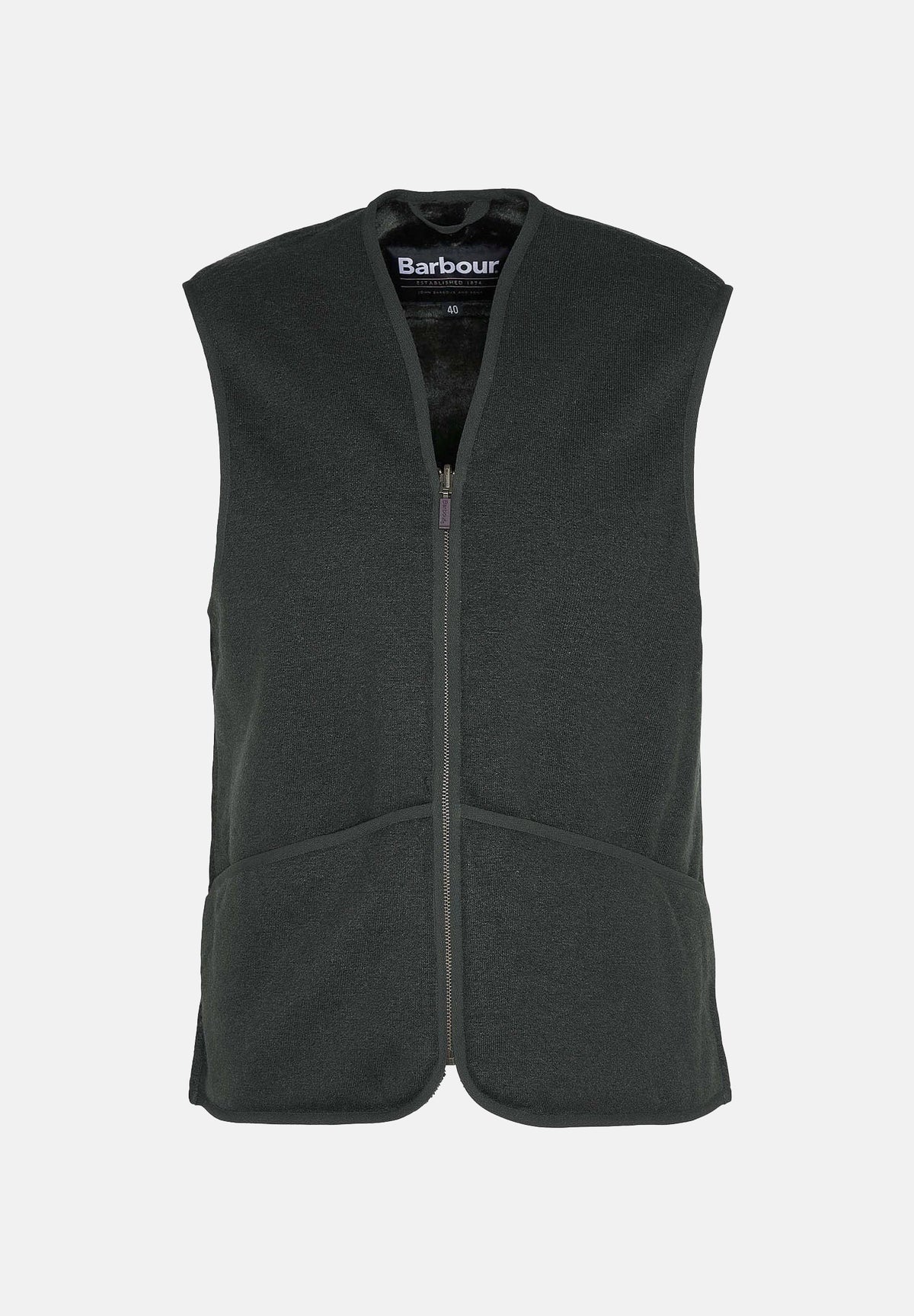BARBOUR Gilet smanicato WARM PILE WAISTCOAT ì verde salvia per uomo in pelliccia ecologica 262MMLI0004 SG71 BARBOUR