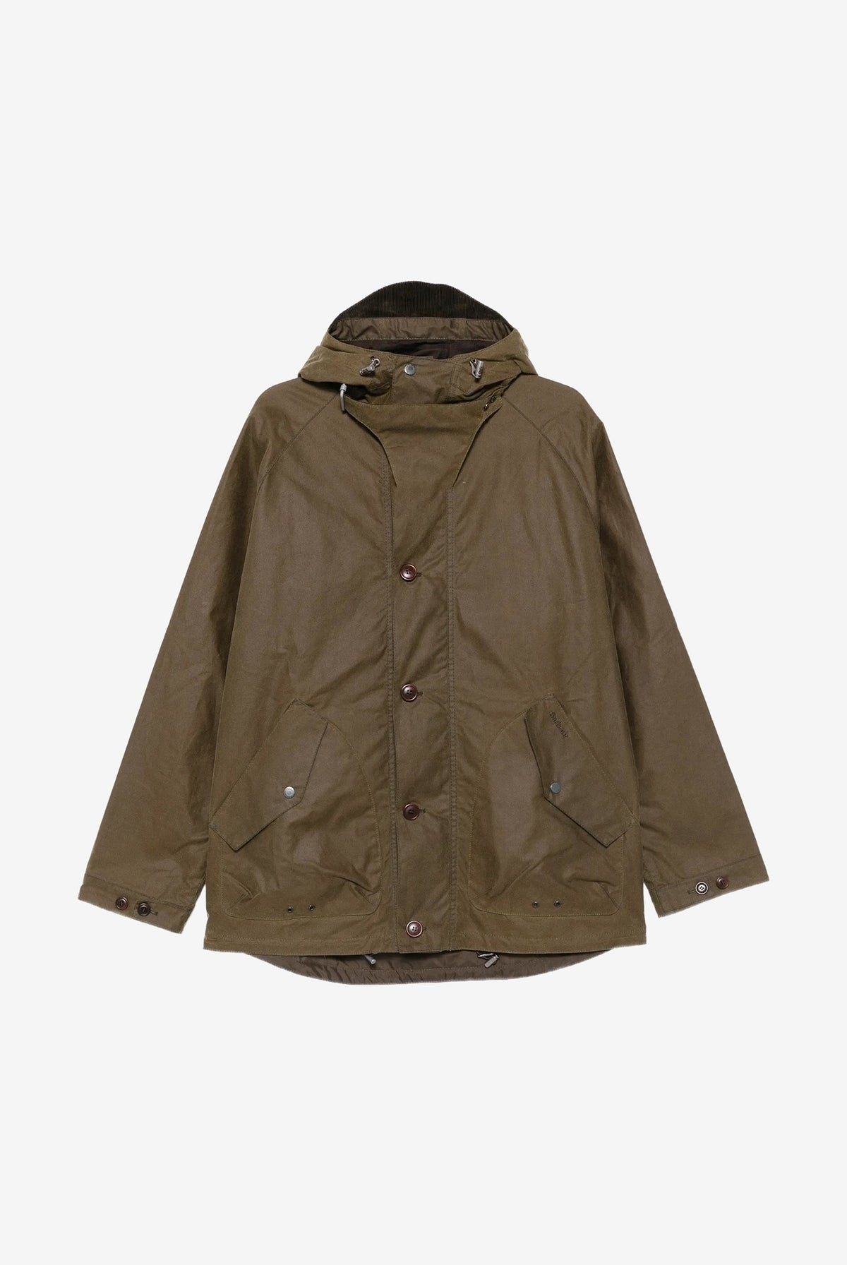 BARBOUR Parka marrone faggio da uomo con cappuccio protettivo regolabile e ampie tasche frontali 262MMWX2573 SN91 BARBOUR