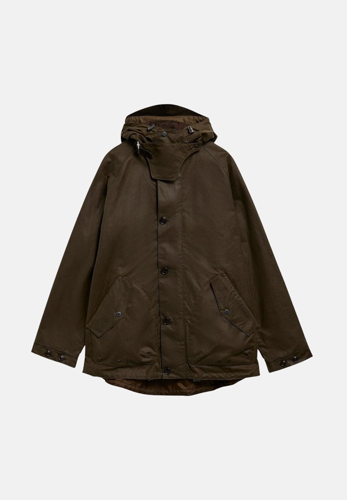 BARBOUR Parka marrone faggio da uomo con cappuccio protettivo regolabile e ampie tasche frontali 262MMWX2573 SN91 BARBOUR
