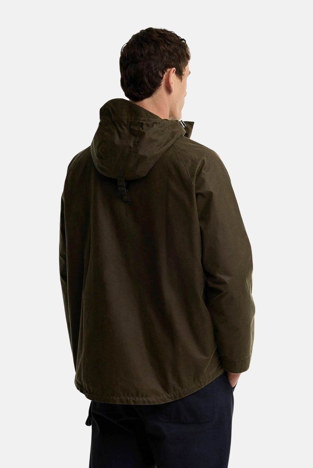 BARBOUR Parka marrone faggio da uomo con cappuccio protettivo regolabile e ampie tasche frontali 262MMWX2573 SN91 BARBOUR