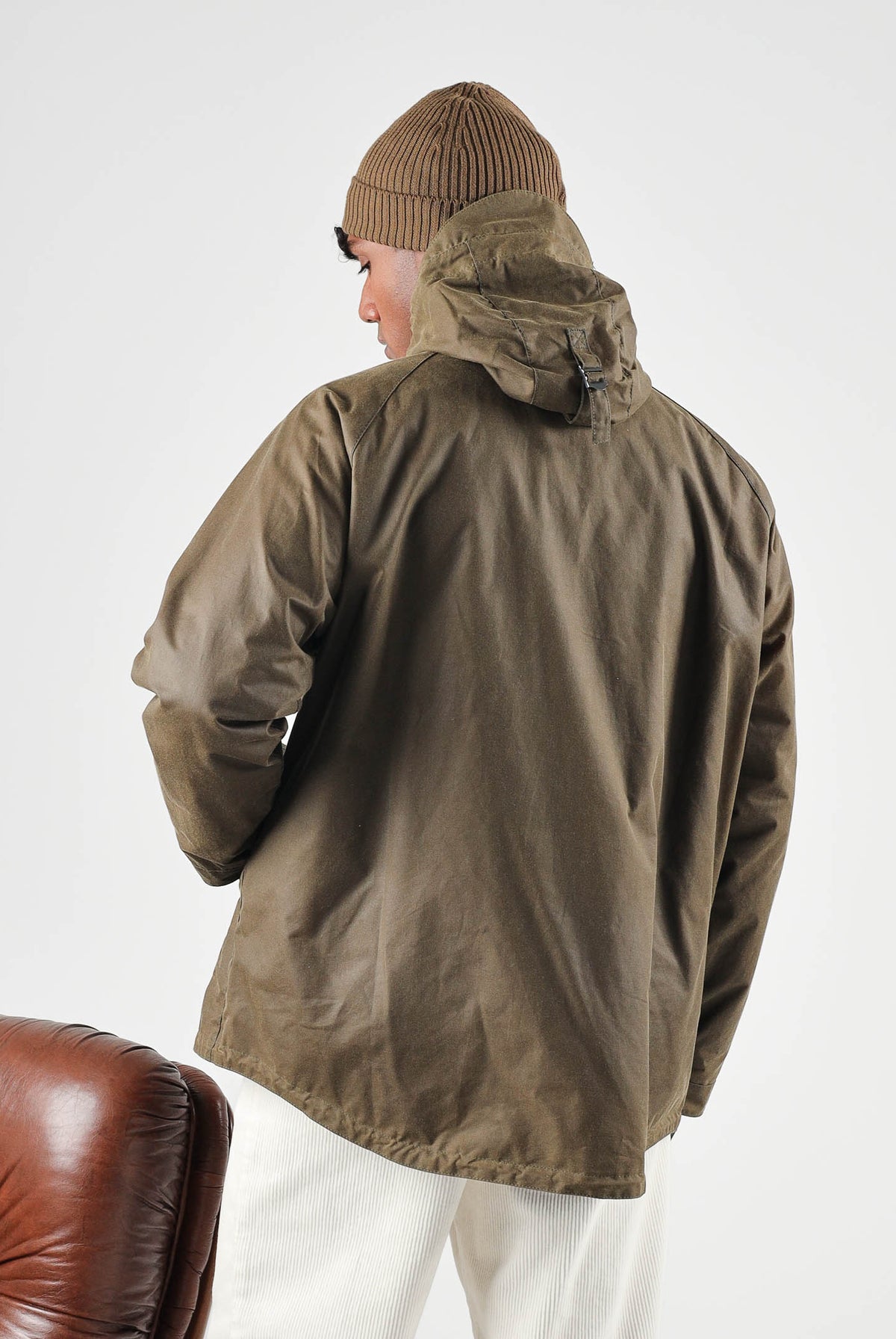 BARBOUR Parka marrone faggio da uomo con cappuccio protettivo regolabile e ampie tasche frontali 262MMWX2573 SN91 BARBOUR