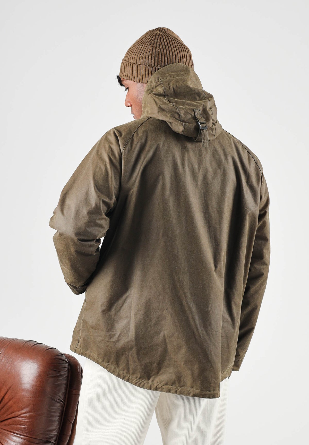 BARBOUR Parka marrone faggio da uomo con cappuccio protettivo regolabile e ampie tasche frontali 262MMWX2573 SN91 BARBOUR