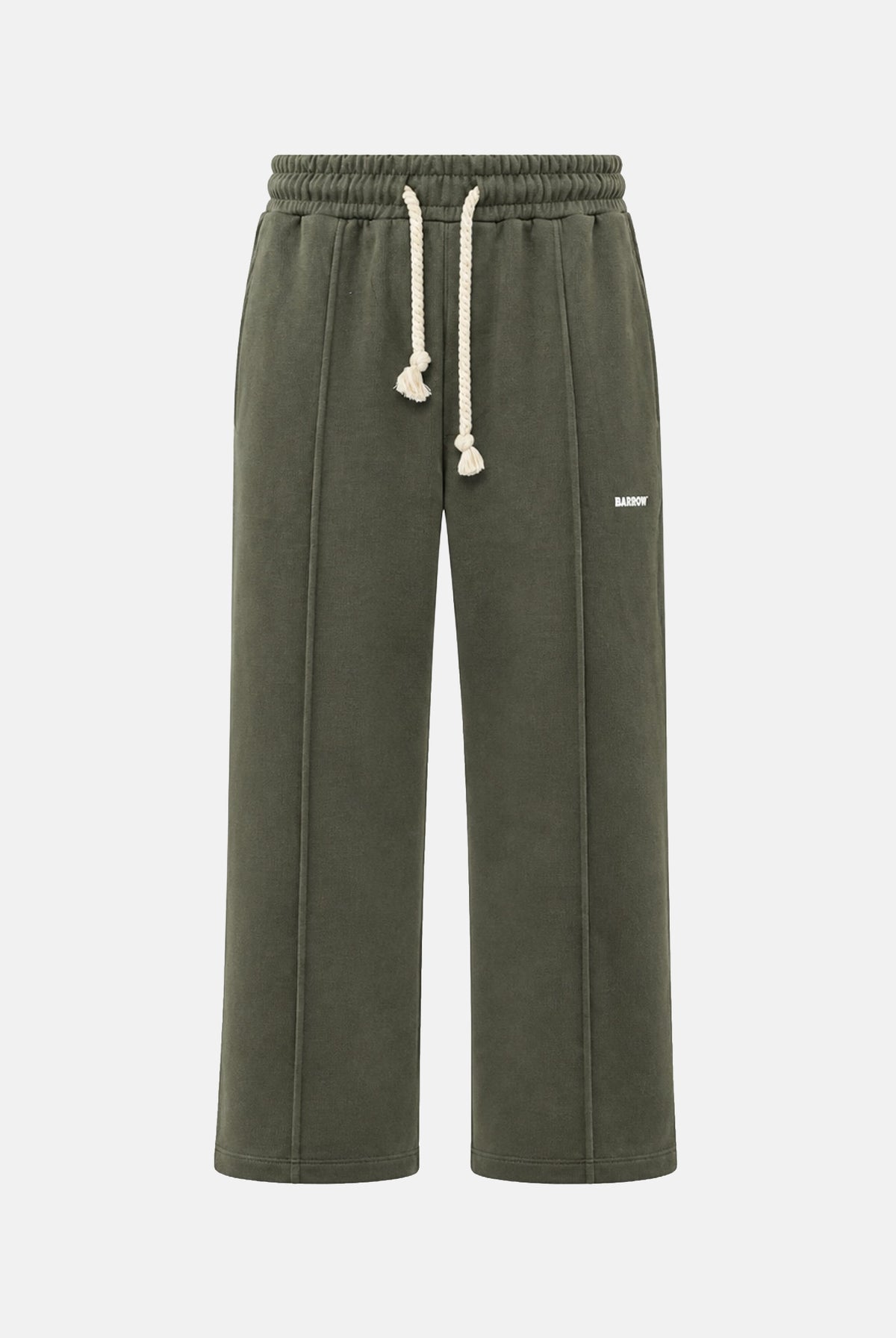 BARROW Pantaloni verde militare per uomo e donna con coulisse in vita e tasche laterali F6BWUAFP018 082 BARROW