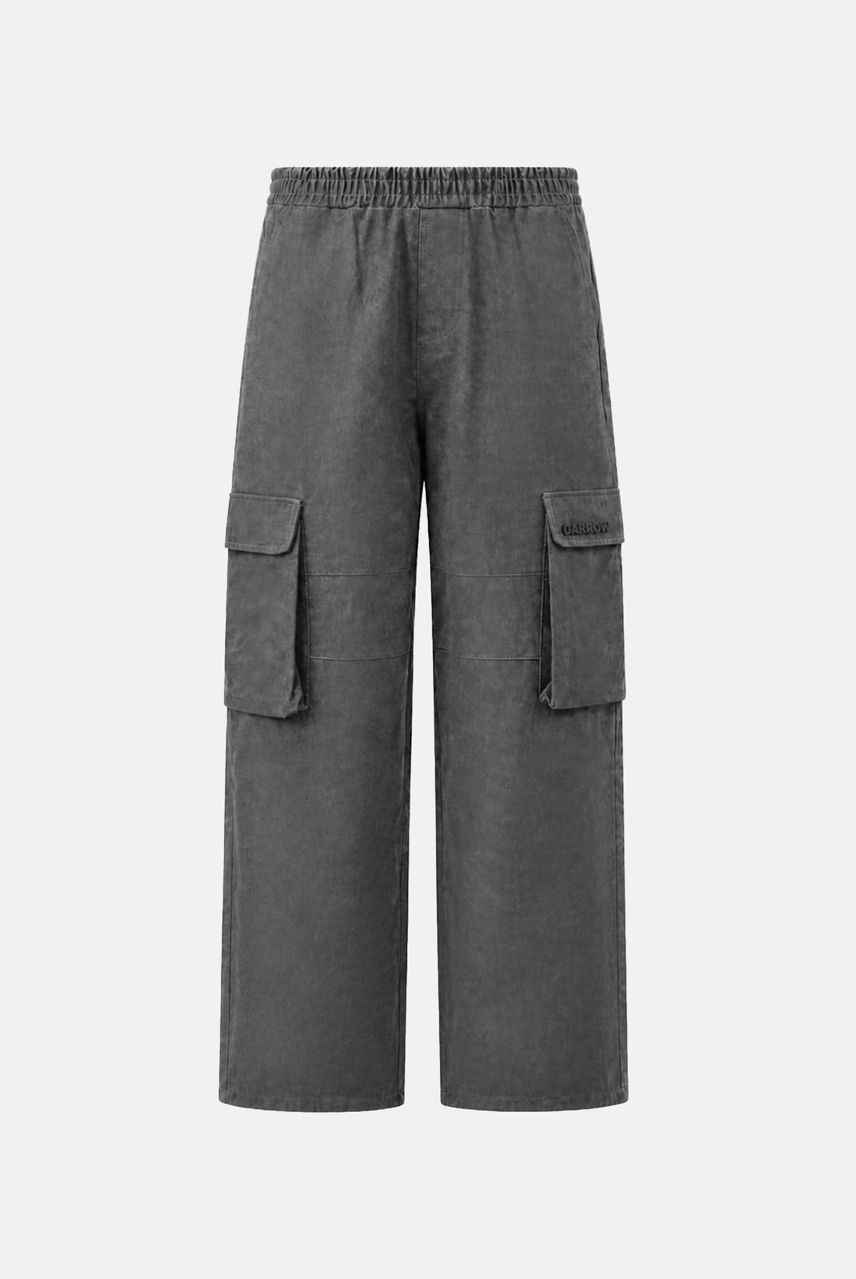 BARROW Pantaloni CARGO PANTS neri per uomo e donna con tasconi laterali F6BWUAPA086 110 BARROW