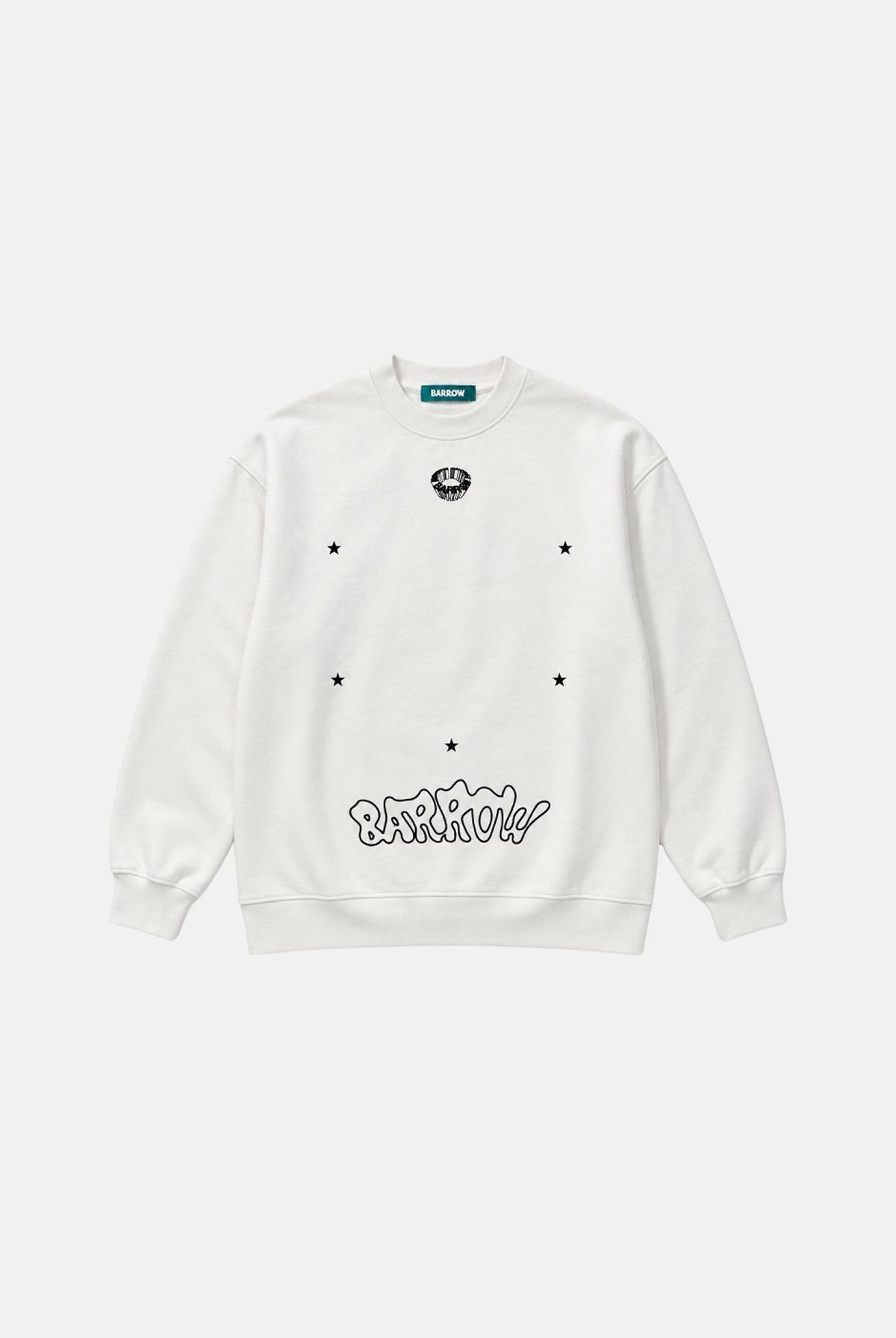 BARROW Felpa girocollo cocco per uomo e donna con stampe grafiche minimal sul petto e sul fondo. F6BWUASW055 412 BARROW