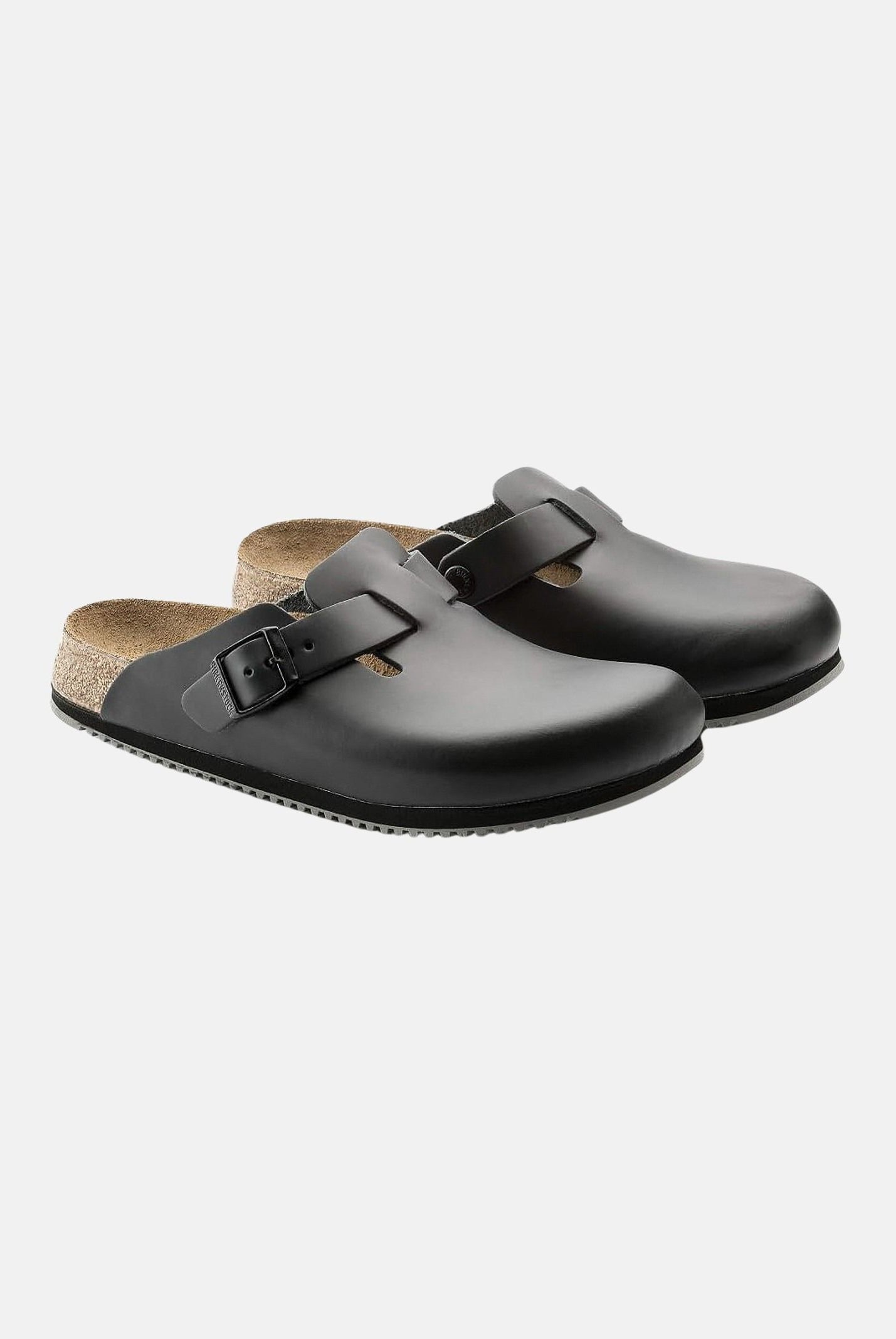 BIRKENSTOCK Ciabatta Boston nera per uomo e donna 060194 . BIRKENSTOCK