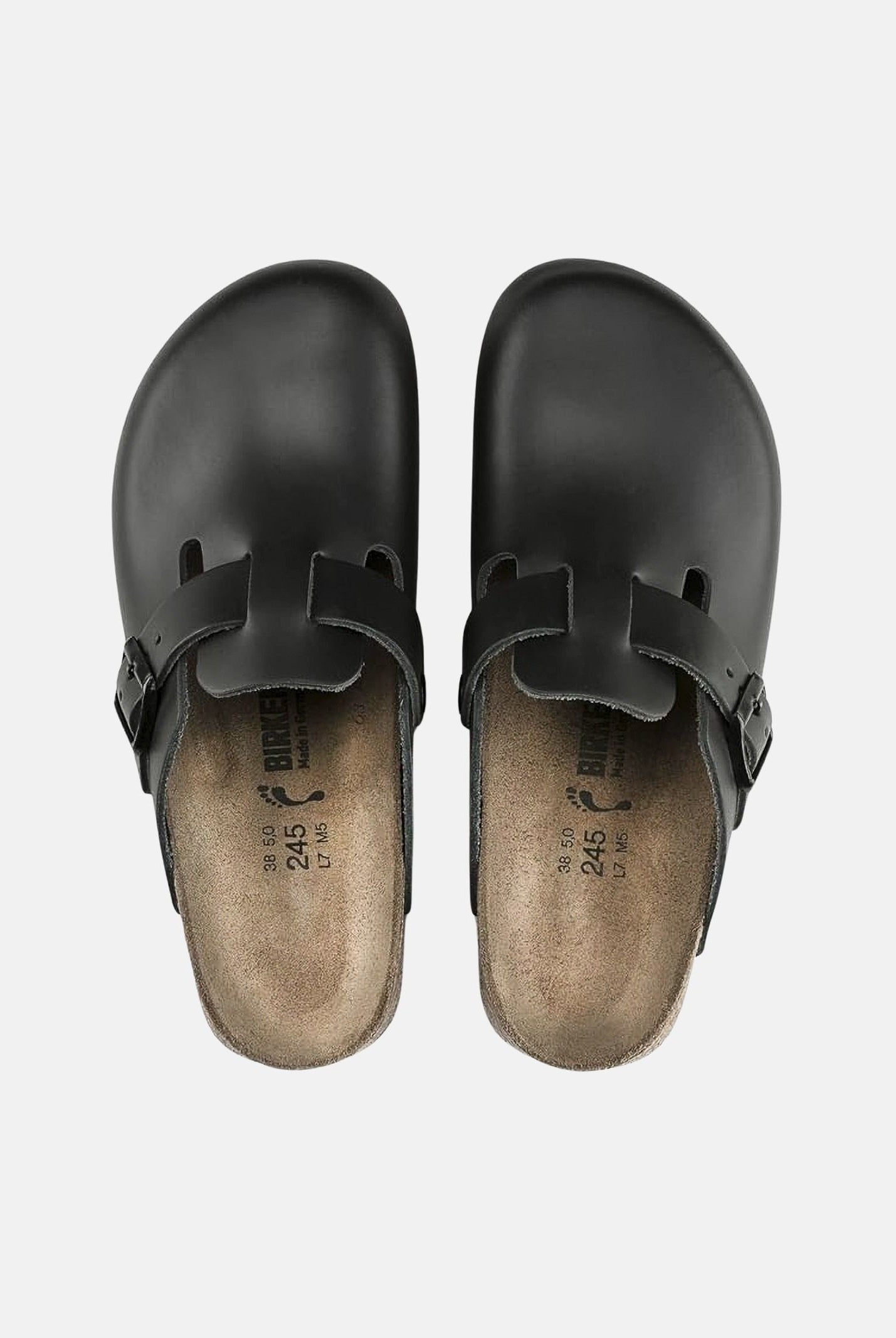 BIRKENSTOCK Ciabatta Boston nera per uomo e donna 060194 . BIRKENSTOCK