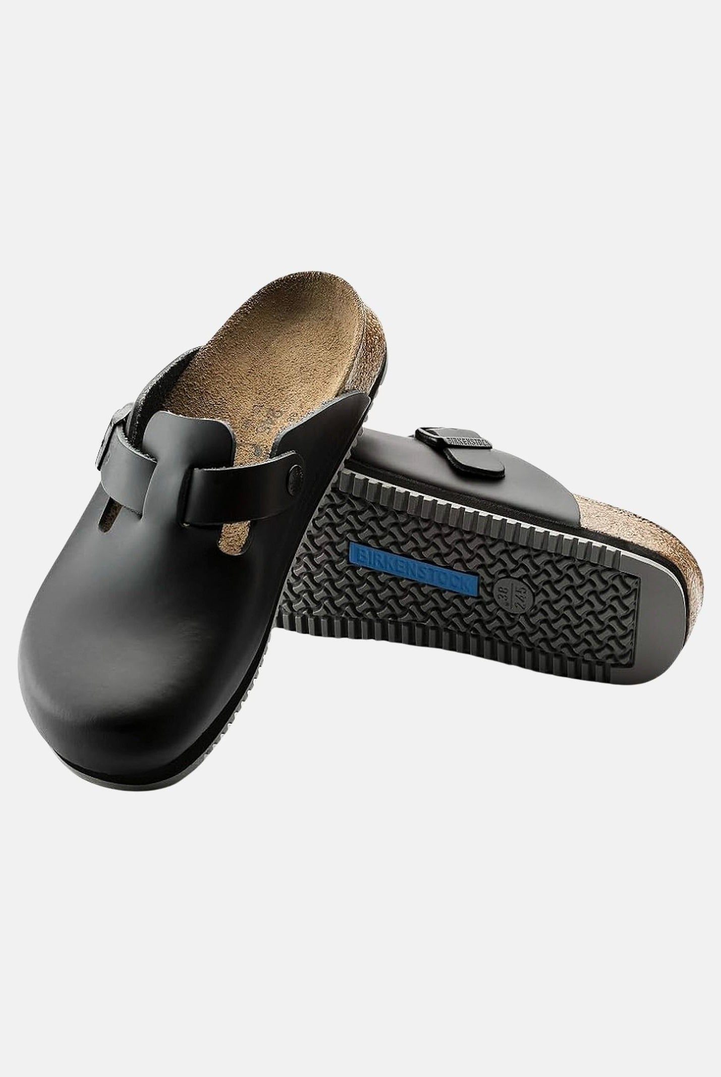 BIRKENSTOCK Ciabatta Boston nera per uomo e donna 060194 . BIRKENSTOCK