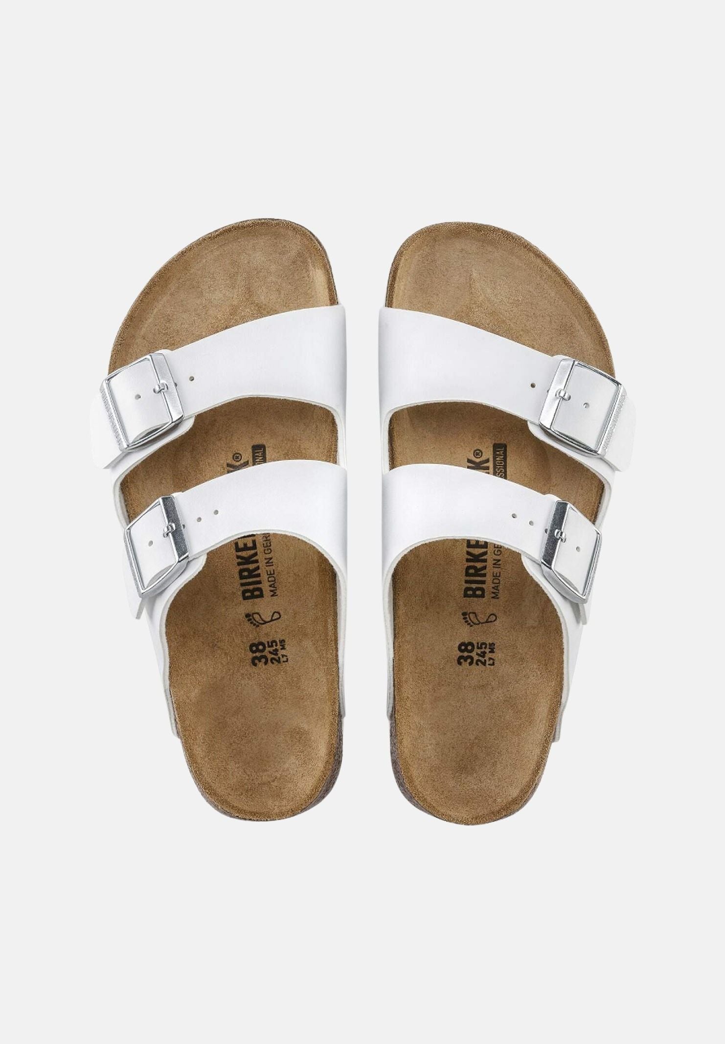 BIRKENSTOCK Ciabatta ARIZONA , colore basico bianco, per uomo e donna con doppio cinturino regolabile 1018221 . BIRKENSTOCK