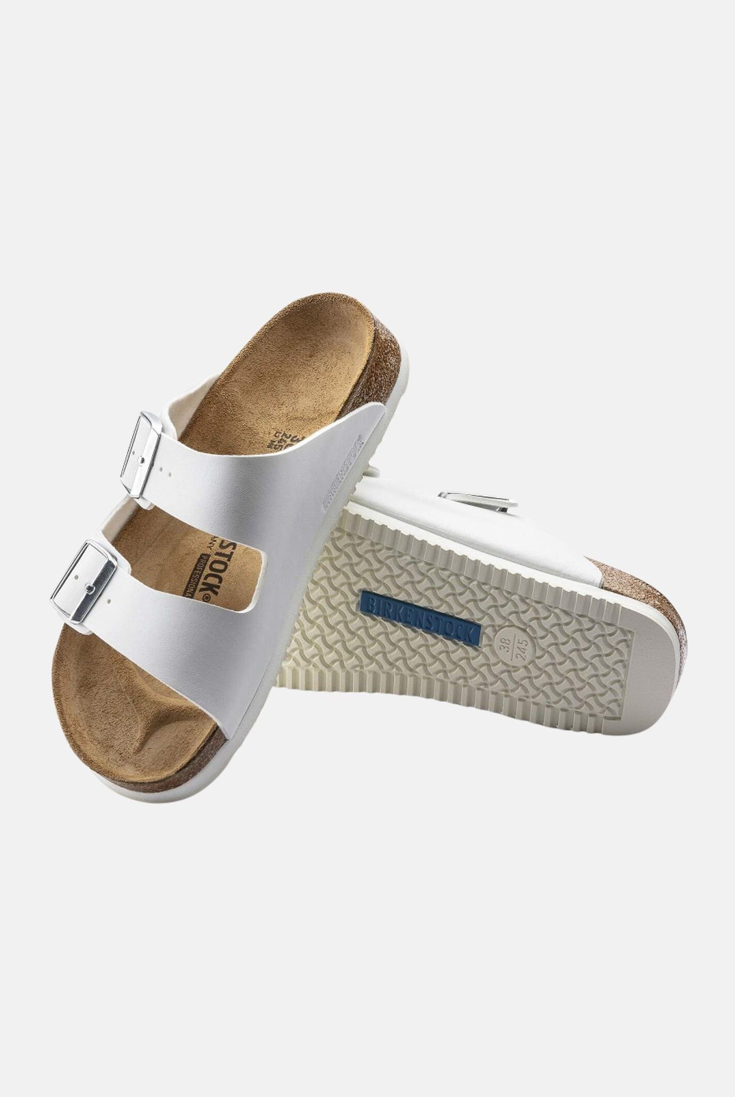 BIRKENSTOCK Ciabatta ARIZONA , colore basico bianco, per uomo e donna con doppio cinturino regolabile 1018221 . BIRKENSTOCK