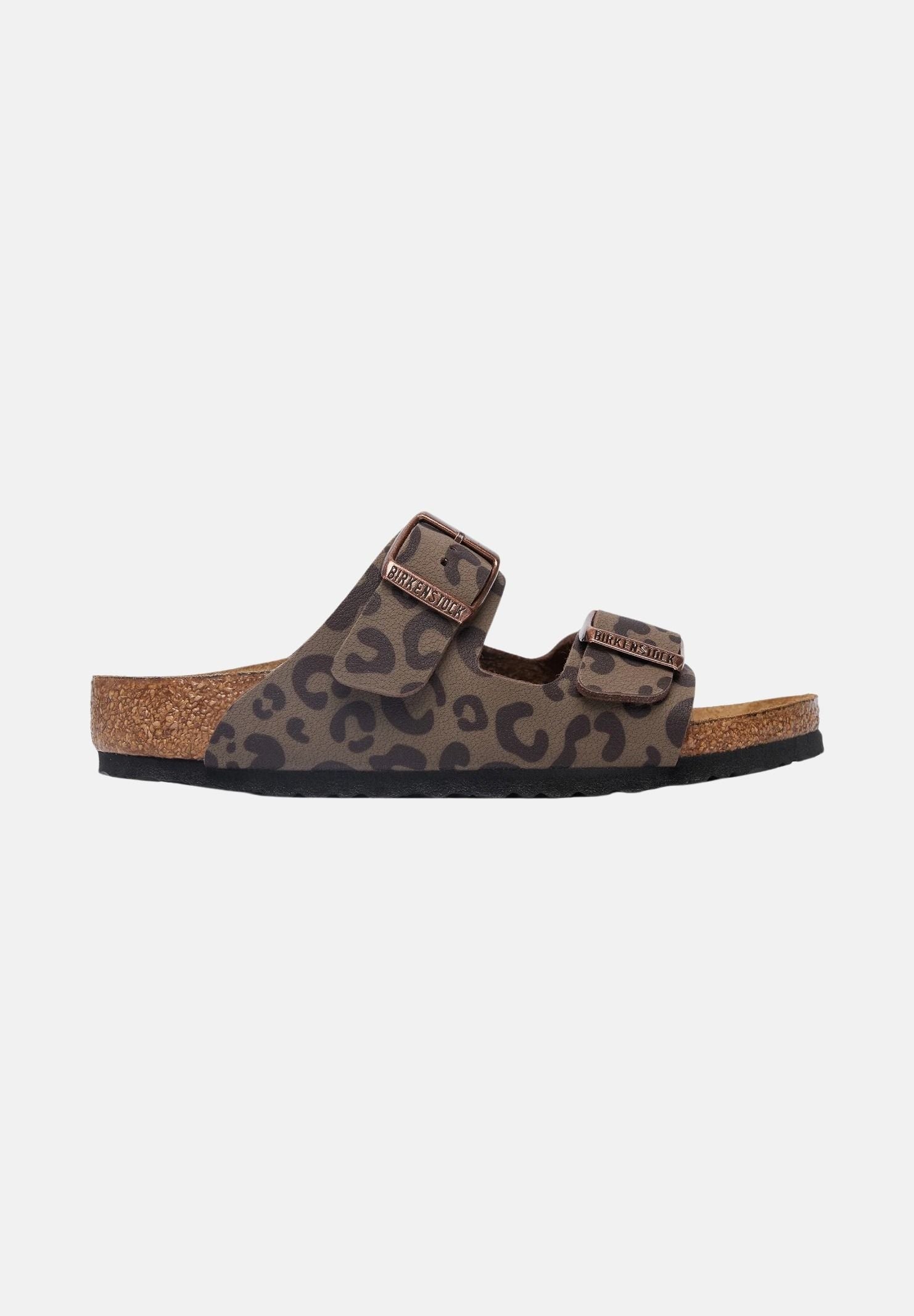 BIRKENSTOCK Sandali ARIZONA leo mocca, per uomo e donna, con stampa animalier <BR/> 1032698 . BIRKENSTOCK