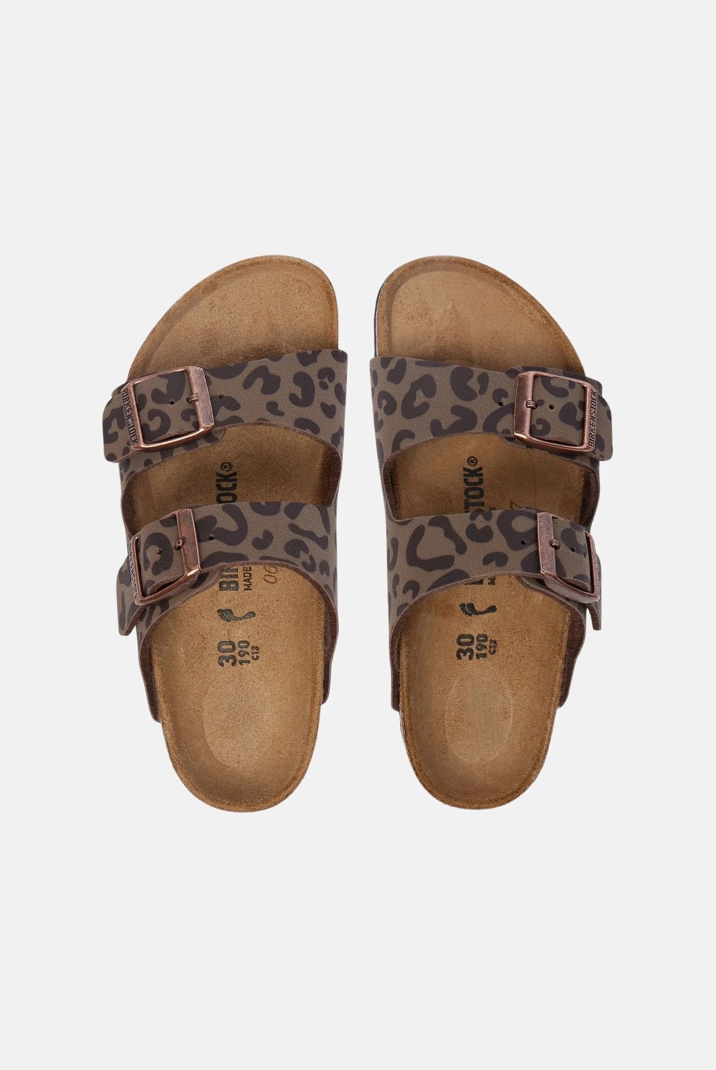 BIRKENSTOCK Sandali ARIZONA leo mocca, per uomo e donna, con stampa animalier <BR/> 1032698 . BIRKENSTOCK