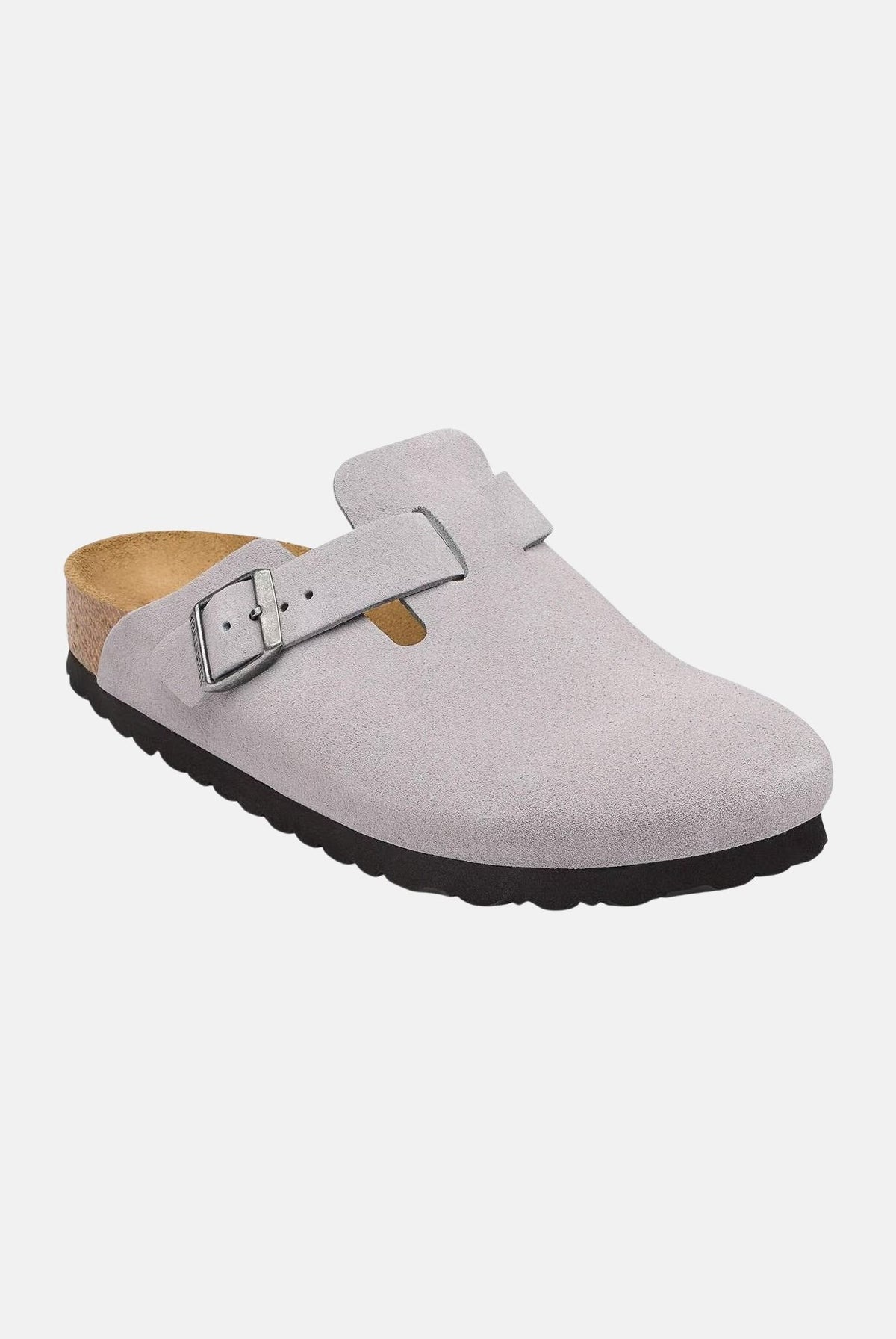 BIRKENSTOCK Ciabatte BOSTON lilla per uomo e donna con tomaia in pelle scamosciata cerata 1032791 . BIRKENSTOCK