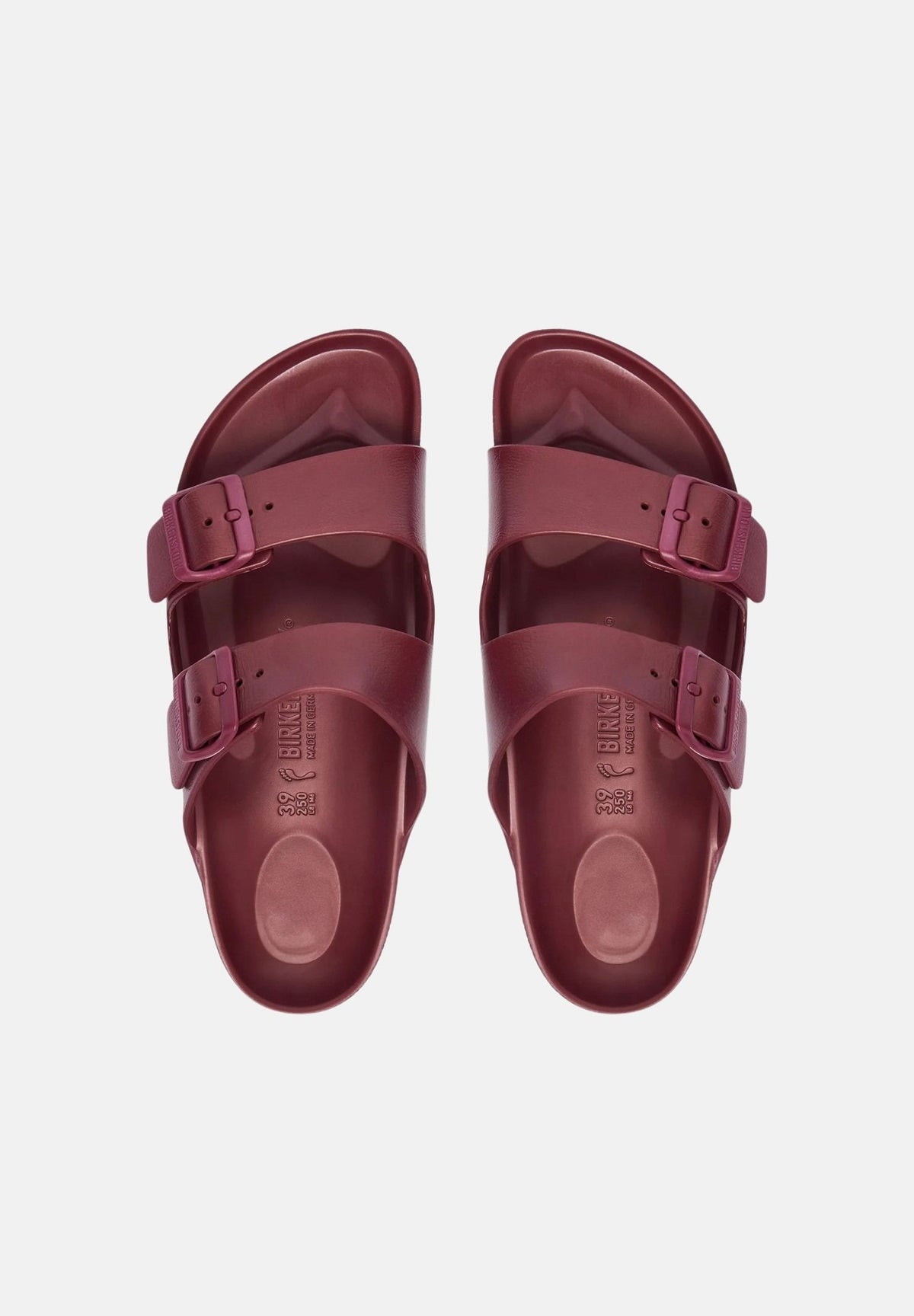 BIRKENSTOCK Ciabatte ARIZONA EVA ZINFANDEL bordeaux per uomo e donna con doppio cinturino regolabile.<BR/> 1032862 . BIRKENSTOCK