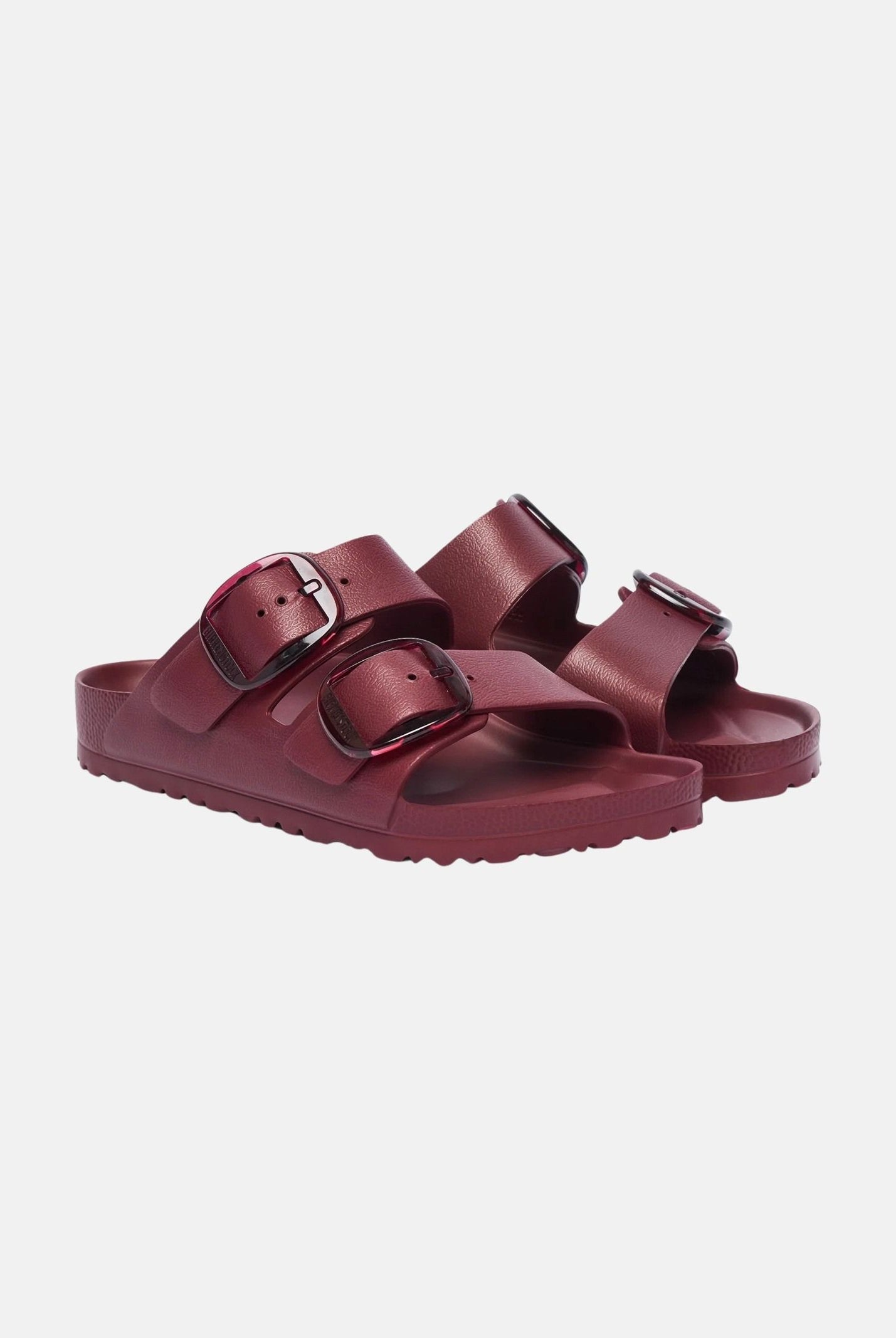 BIRKENSTOCK Ciabatta ARIZONA BIG BUCKLE zinfandel bordeaux per uomo e donna con maxi fibbie regolabili.<BR/> 1033115 . BIRKENSTOCK