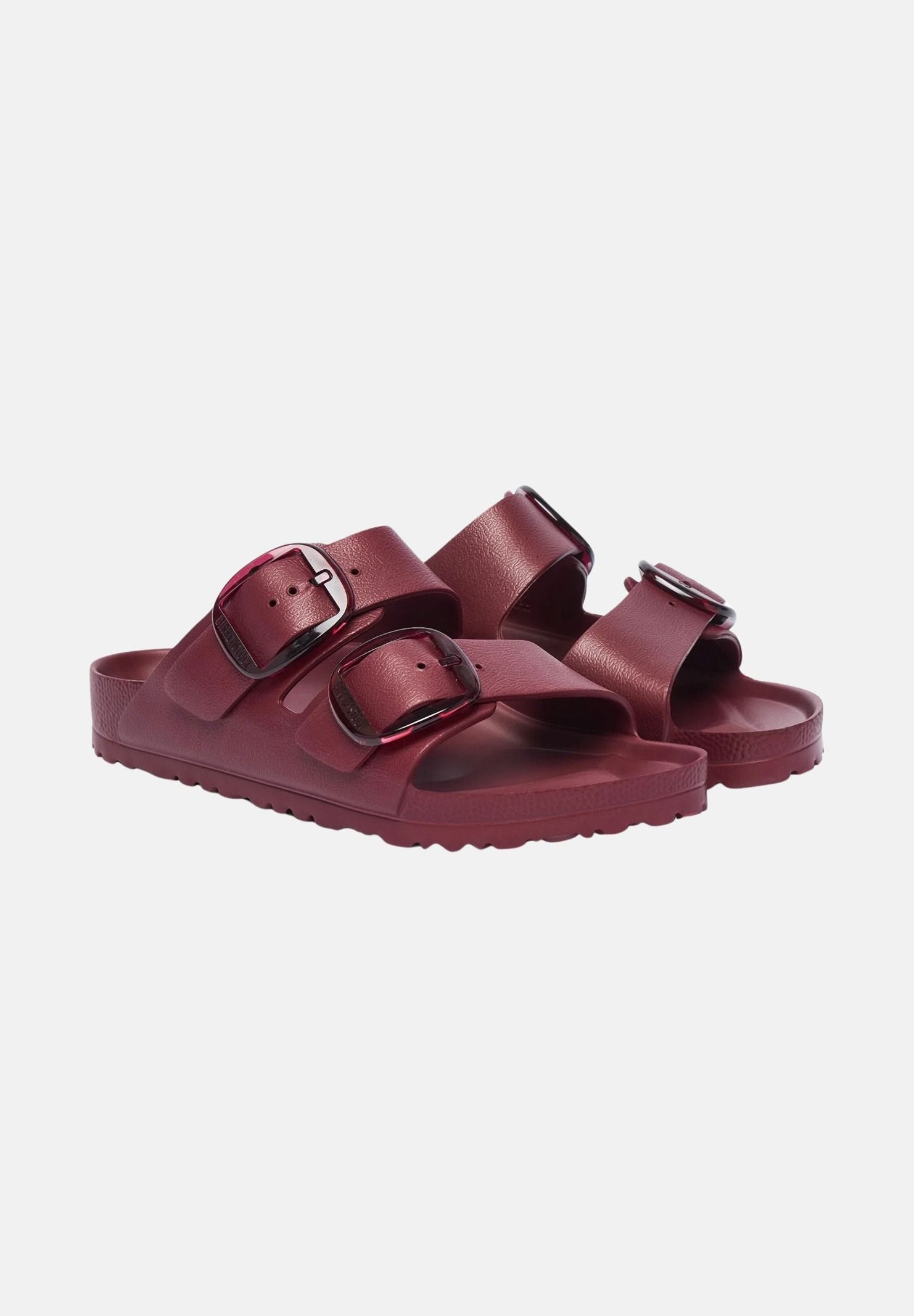 BIRKENSTOCK Ciabatta ARIZONA BIG BUCKLE zinfandel bordeaux per uomo e donna con maxi fibbie regolabili.<BR/> 1033115 . BIRKENSTOCK