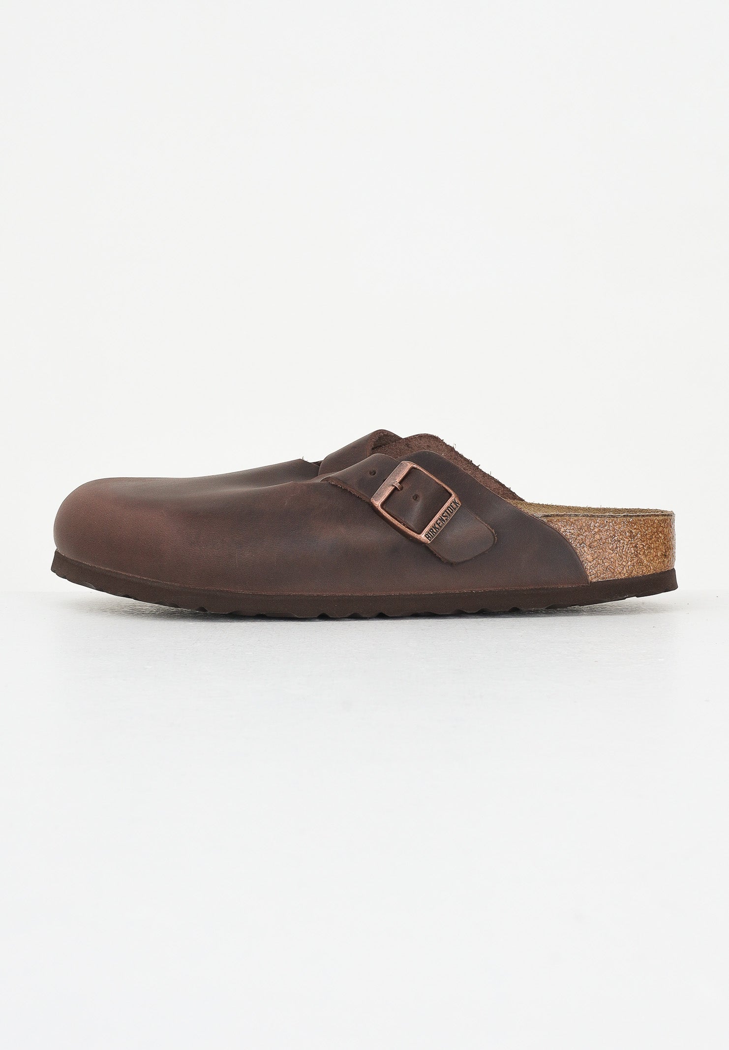 BIRKENSTOCK Ciabatte marroni per uomo e donna modello Boston 860133 . BIRKENSTOCK