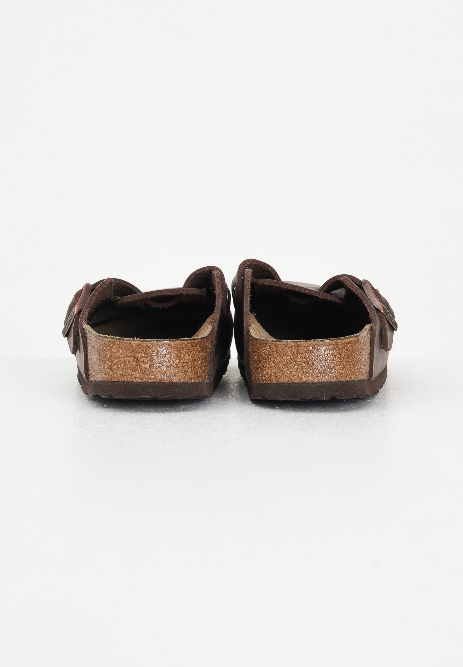 BIRKENSTOCK Ciabatte marroni per uomo e donna modello Boston 860133 . BIRKENSTOCK