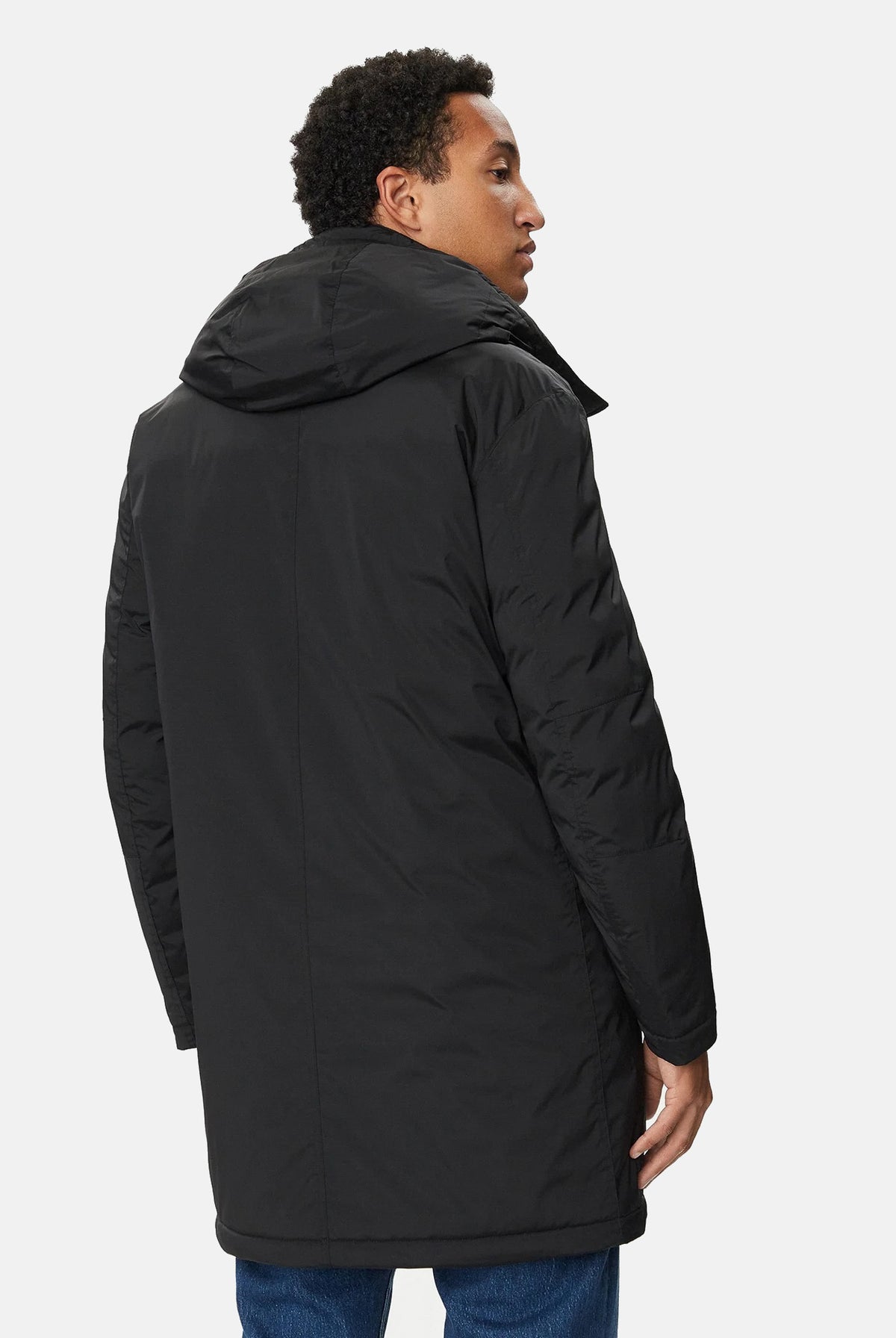 BLAUER Parka FAYWOOD Nero Int. Fango nero da uomo con interno beige fango a contrasto. 26WBLUK11310-007110 999FA BLAUER