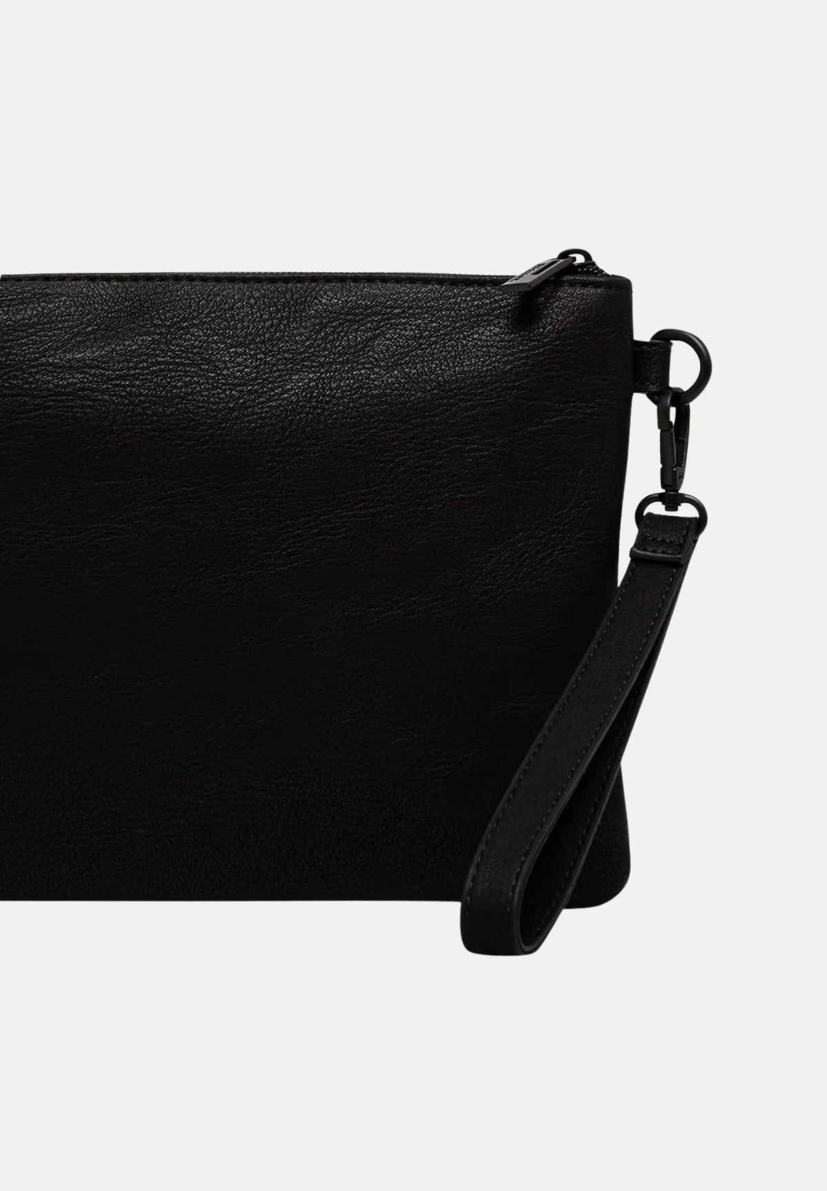 BLAUER Pochette a mano in eco-pelle martellata nera per uomo e donna F6BUS01BRO BLK BLAUER