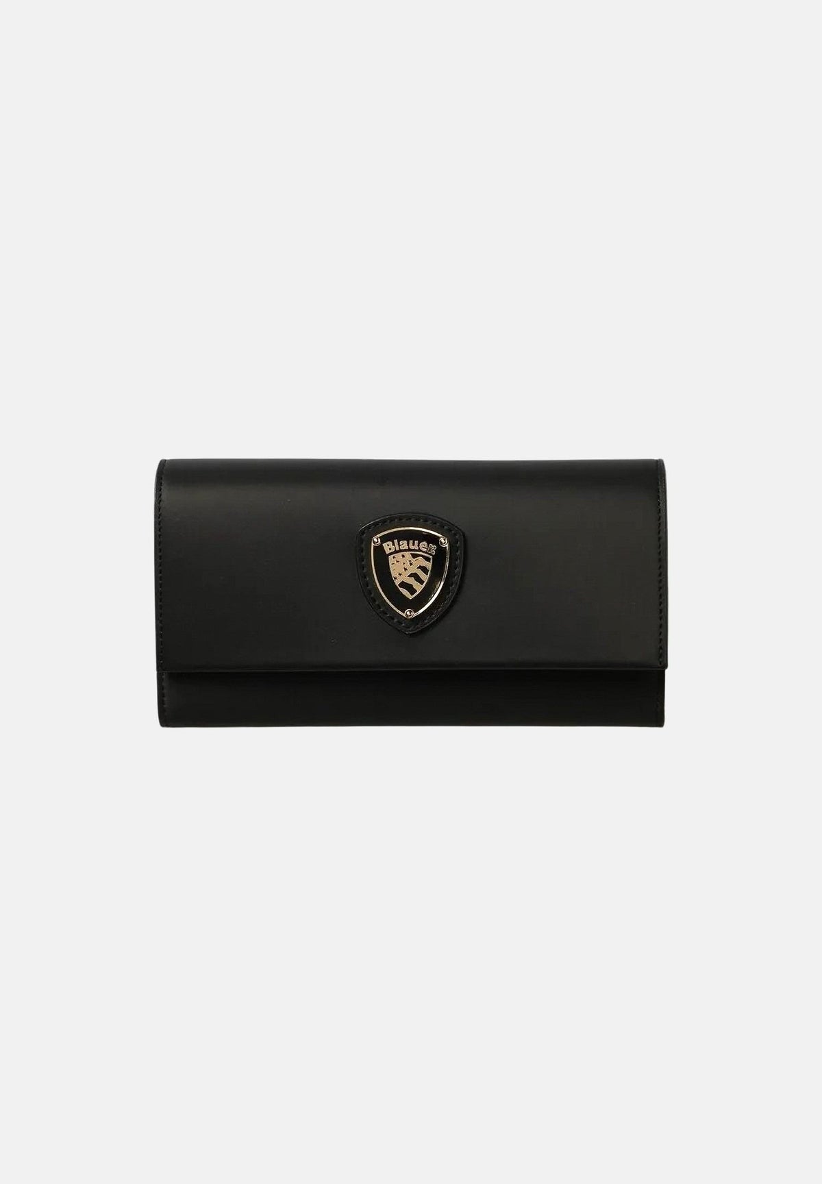 BLAUER Portafoglio FENNY05/JAN Black nero da donna, con patta frontale, scudetto metallico Blauer, chiusura a pressione e pratici scomparti interni portacarte, portabanconote e portamonete. F6FENNY05JAN BLK BLAUER