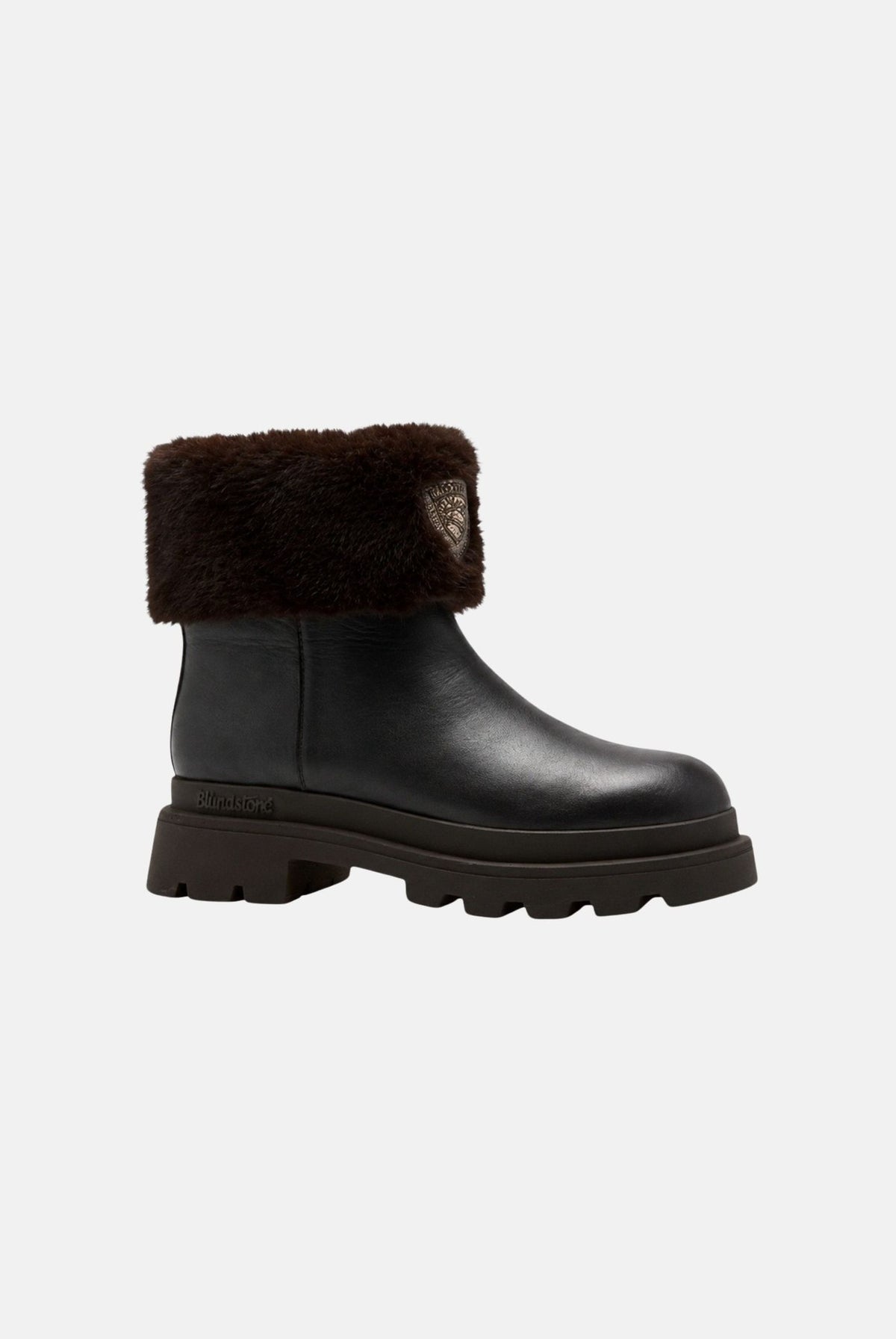 BLAUER Stivaletti KIMMEL dark brown-marrone scuro per uomo e donna con bordo in faux-fur F6KIMMEL10NAP DKB BLAUER