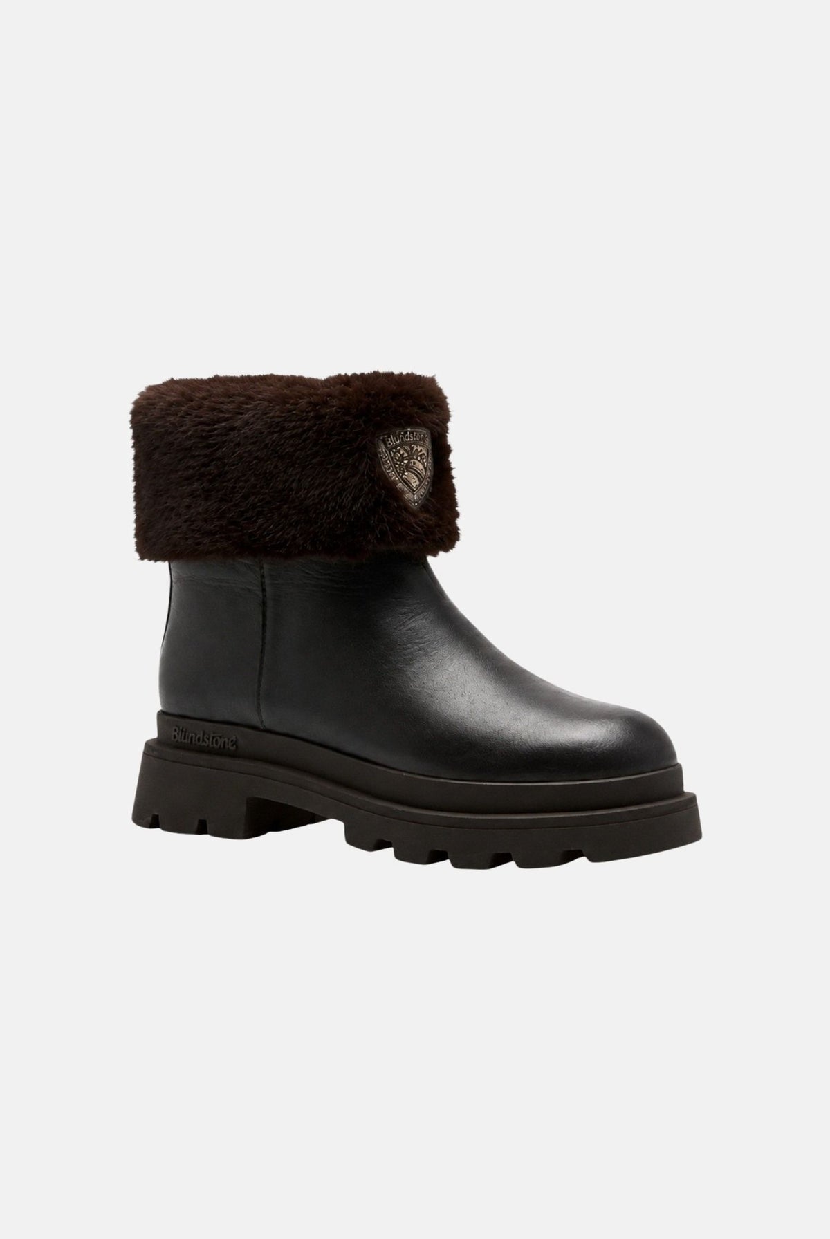 BLAUER Stivaletti KIMMEL dark brown-marrone scuro per uomo e donna con bordo in faux-fur F6KIMMEL10NAP DKB BLAUER