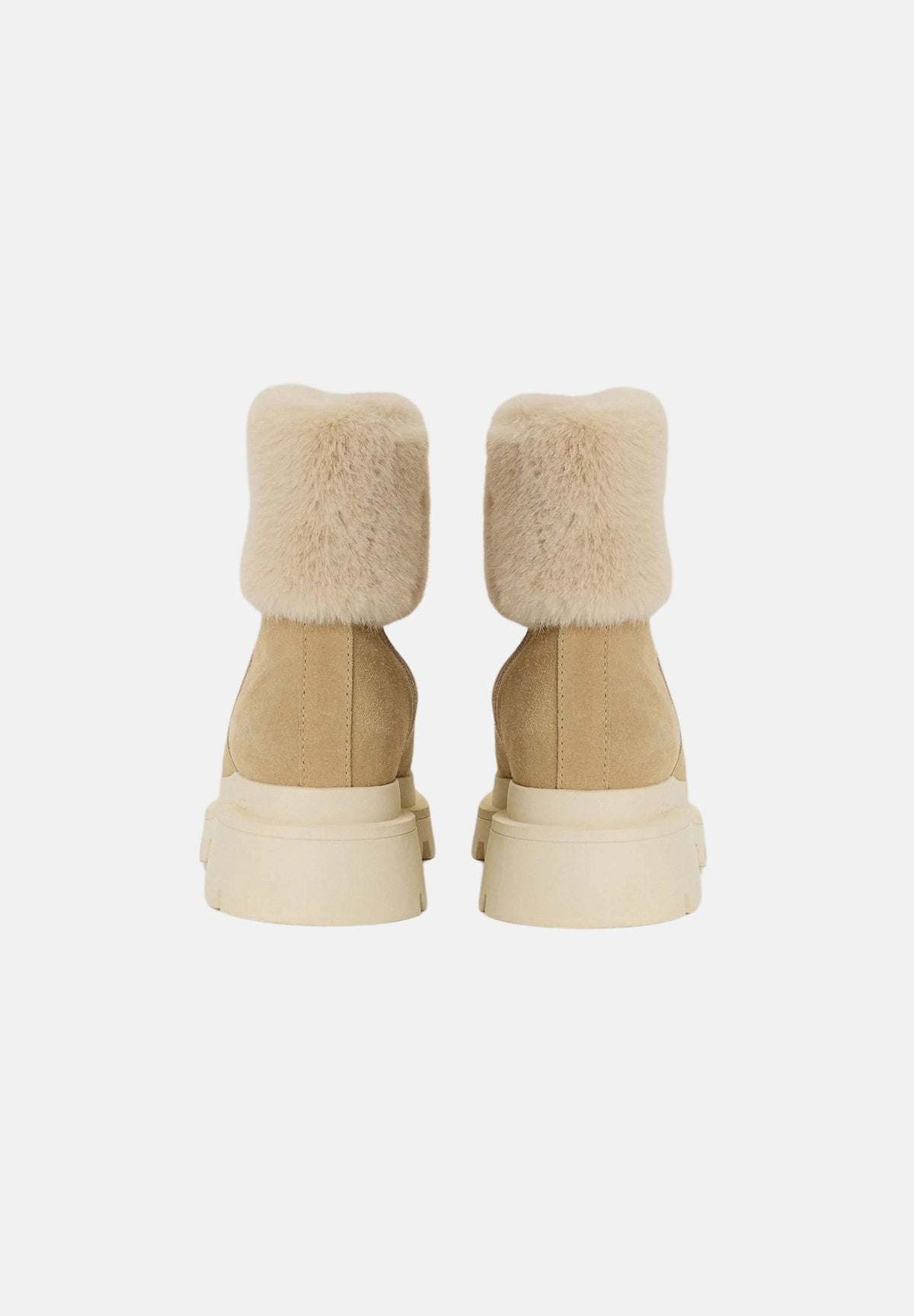 BLAUER Stivaletti KIMMEL beige da donna con effetto pelle scamosciata F6KIMMEL10SUE BEI BLAUER