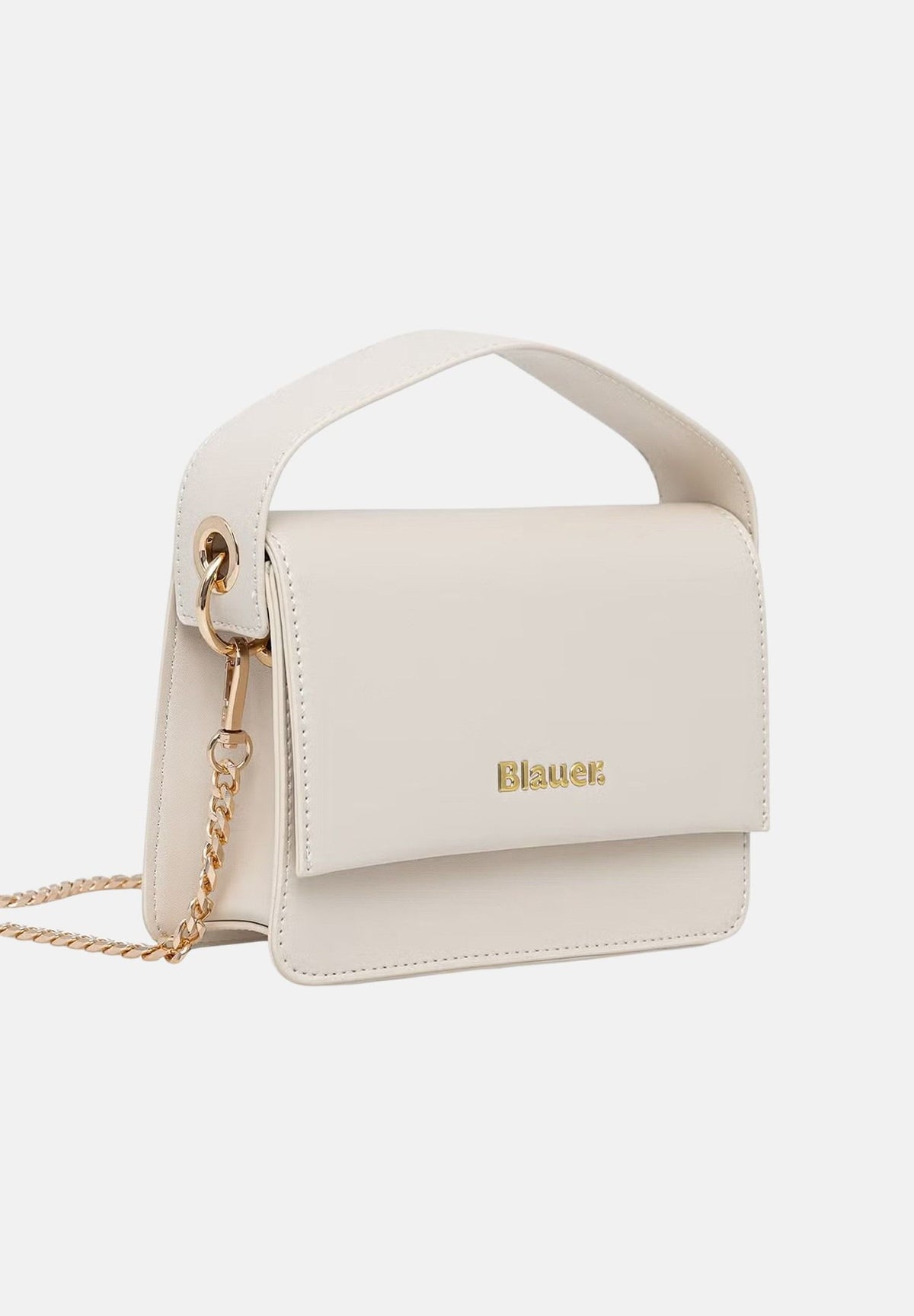 BLAUER Borsa a mano bianca da donna con finitura liscia F6MIN02PUMIG WHI BLAUER