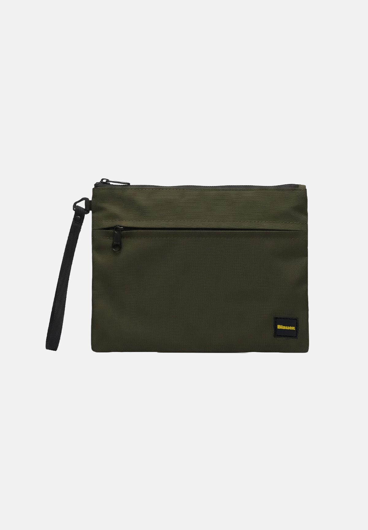 BLAUER Pochette a mano verde oliva da uomo in tessuto tecnico F6THIN01ESS OLI BLAUER