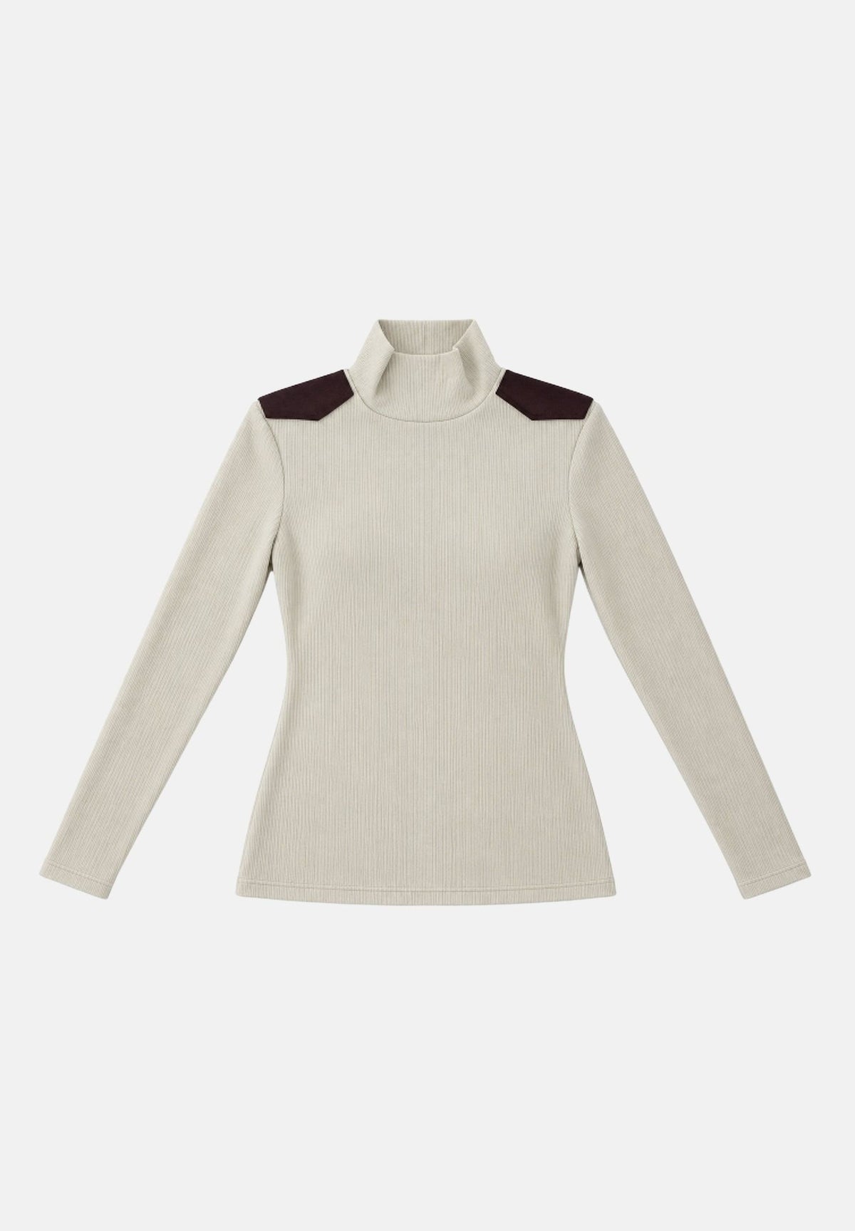 BOHEMIAN VI Maglione milk bianco latte per donna con collo alto a costine MA360 MI BOHEMIAN VI