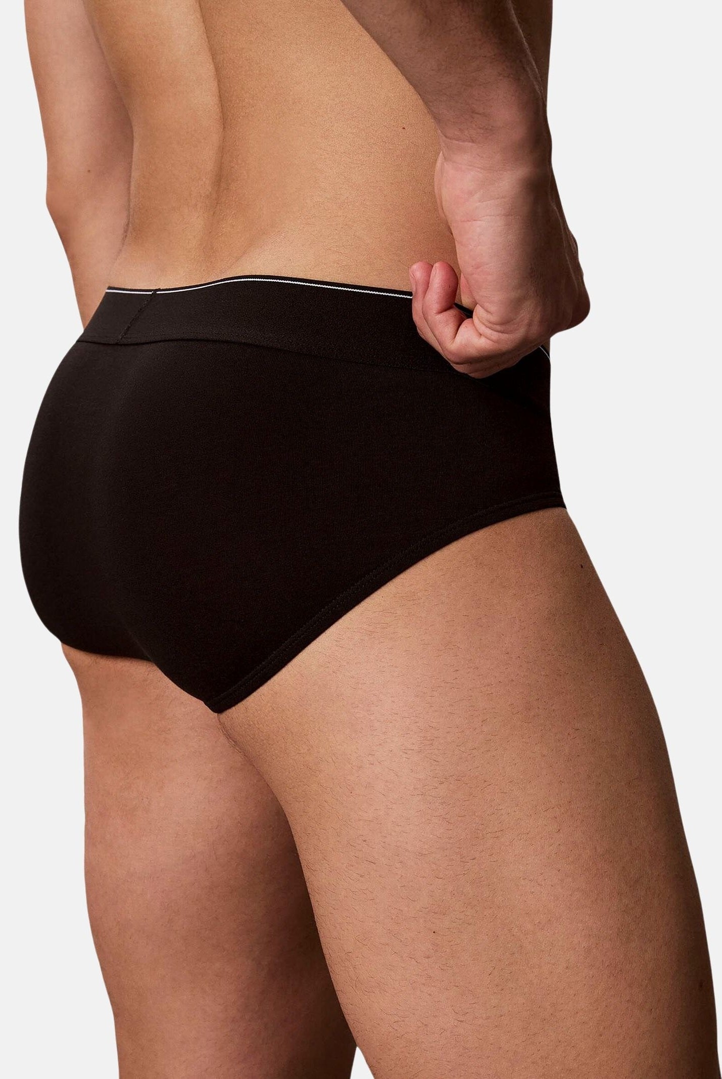 CALVIN KLEIN Slip (3 paia) GUV neri da uomo con logo iconico<BR/> LV00NB4471 GUV CALVIN KLEIN