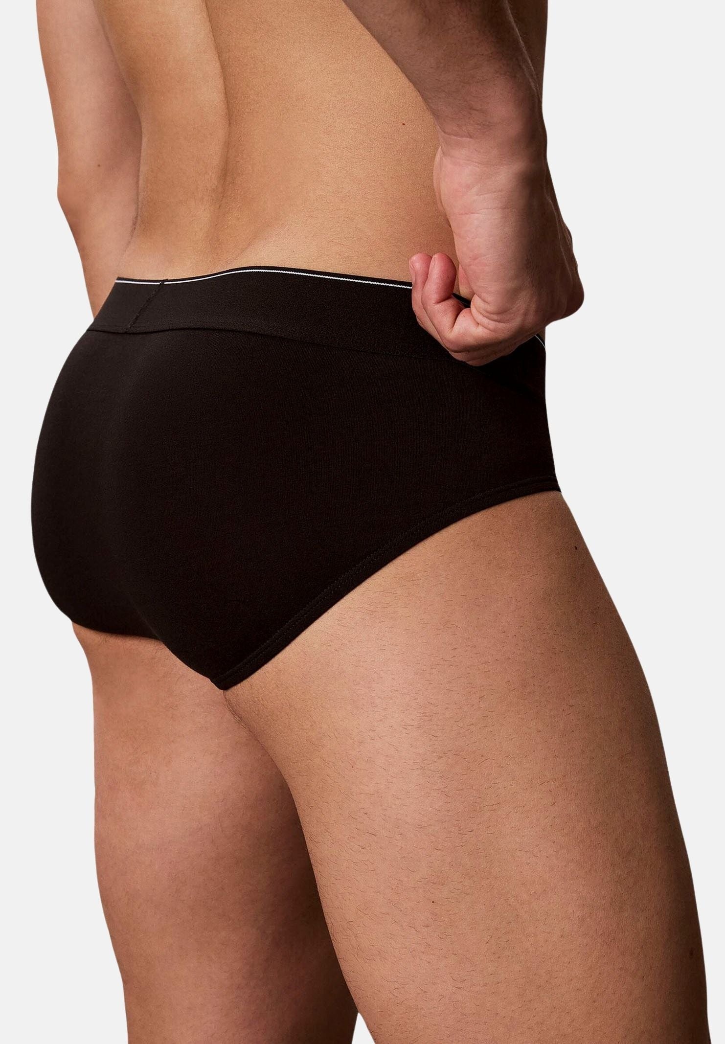 CALVIN KLEIN Slip (3 paia) GUV neri da uomo con logo iconico<BR/> LV00NB4471 GUV CALVIN KLEIN