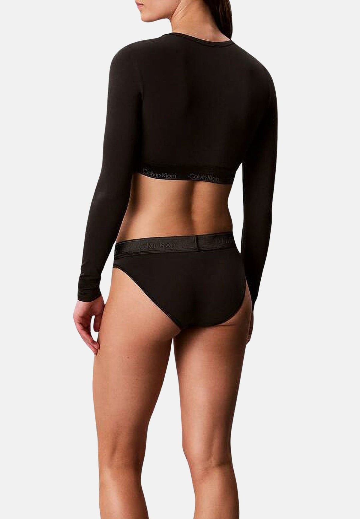 CALVIN KLEIN Brassiére- nero per donna con fascia elastica logata. LV00QF9078 UB1 CALVIN KLEIN