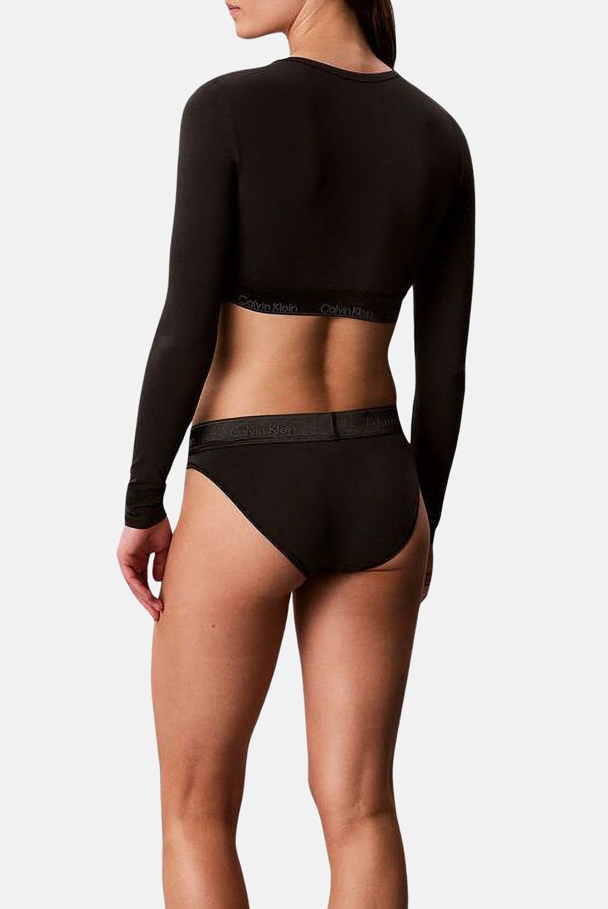 CALVIN KLEIN Brassiére- nero per donna con fascia elastica logata. LV00QF9078 UB1 CALVIN KLEIN