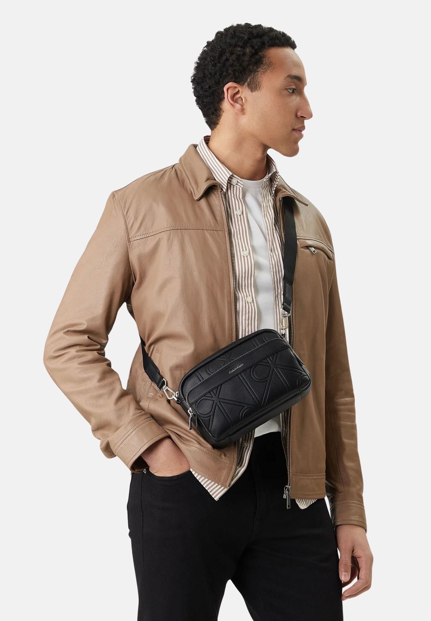 CALVIN KLEIN borsa a tracolla Black nero uomo LV04D3330G UB1 CALVIN KLEIN
