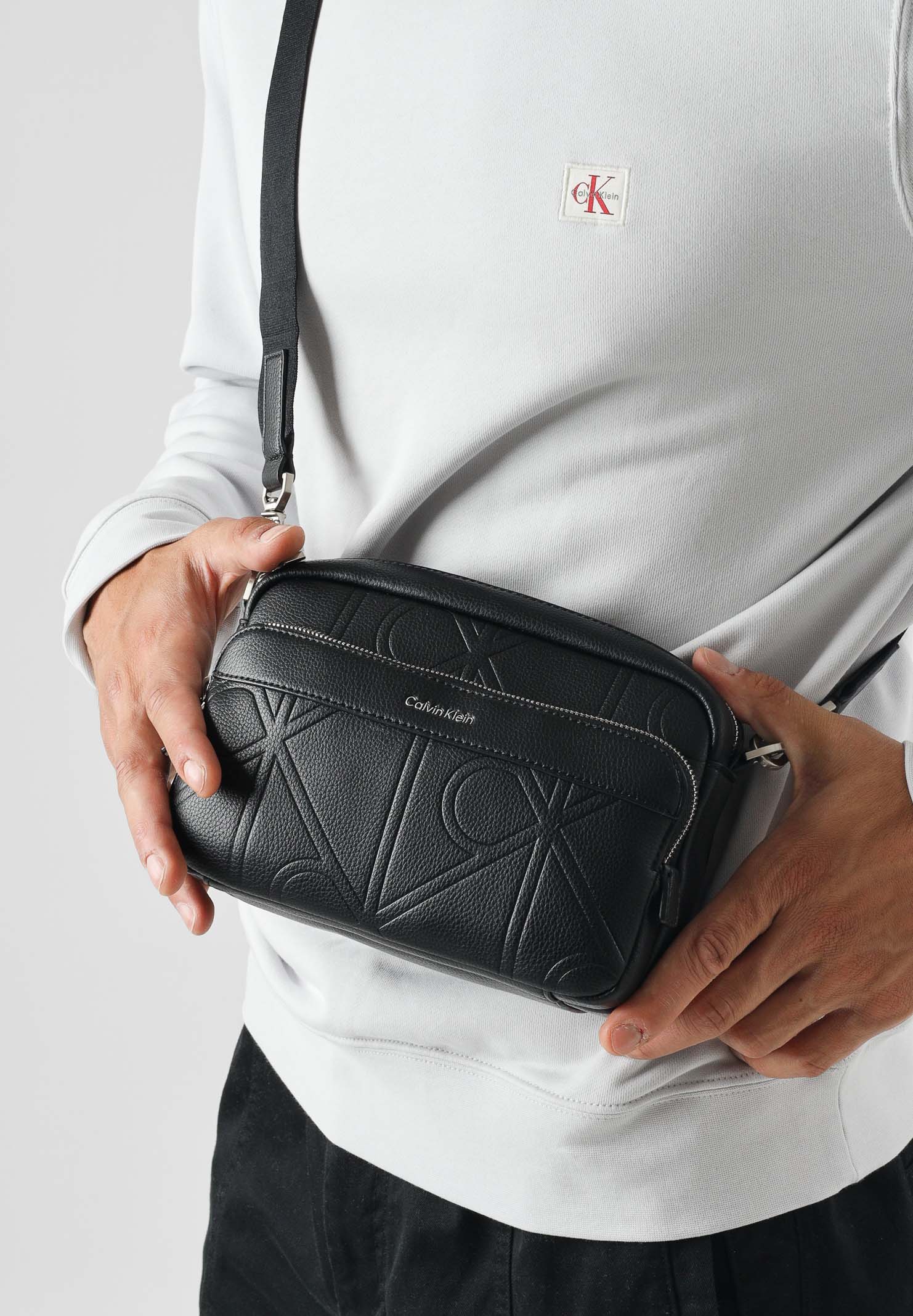 CALVIN KLEIN borsa a tracolla Black nero uomo LV04D3330G UB1 CALVIN KLEIN