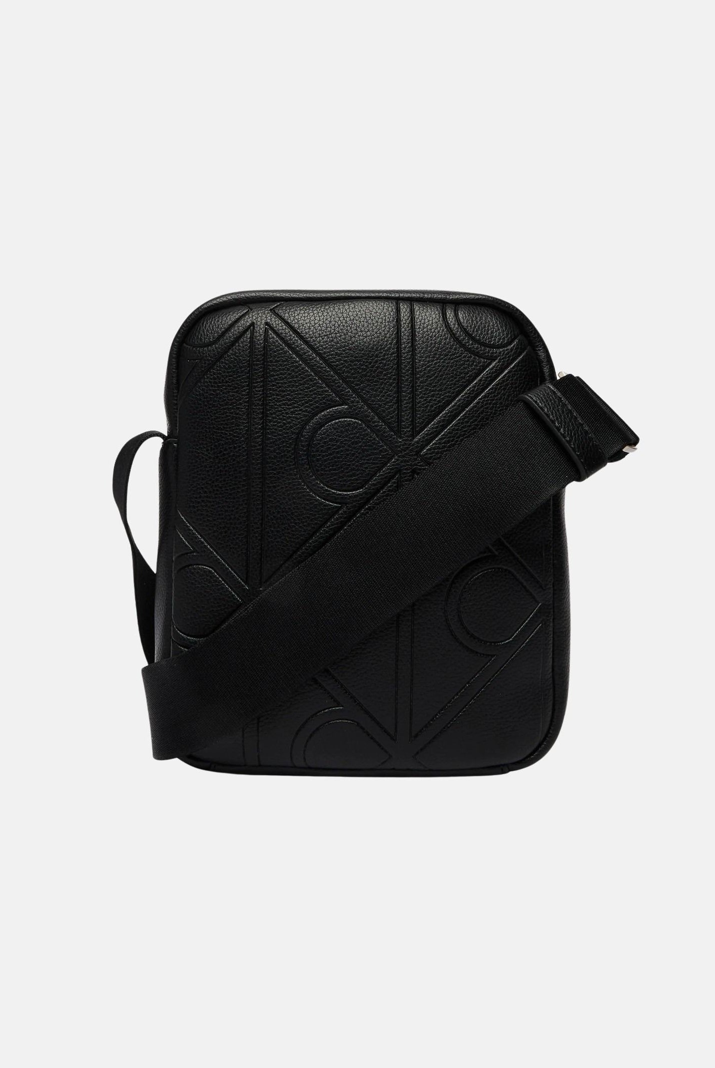 CALVIN KLEIN borsa a tracolla Emblem AOP Emboss Reporter colore black, nero, uomo LV04D3331G UB1 CALVIN KLEIN