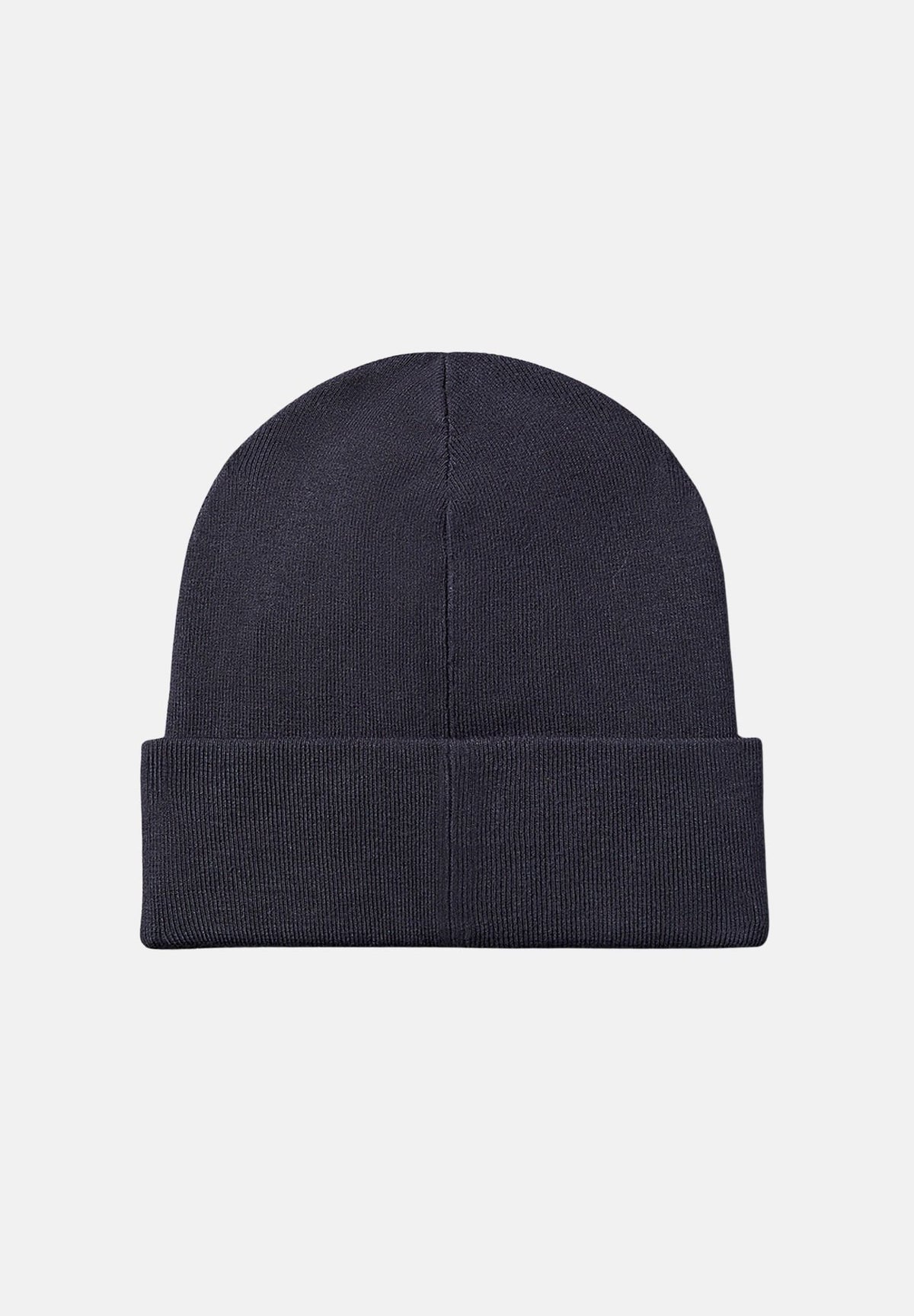 CALVIN KLEIN Cappello BEANIE di lana blu navy per uomo e donna con logo ricamato sul risvolto. LV04D8020G CCI CALVIN KLEIN