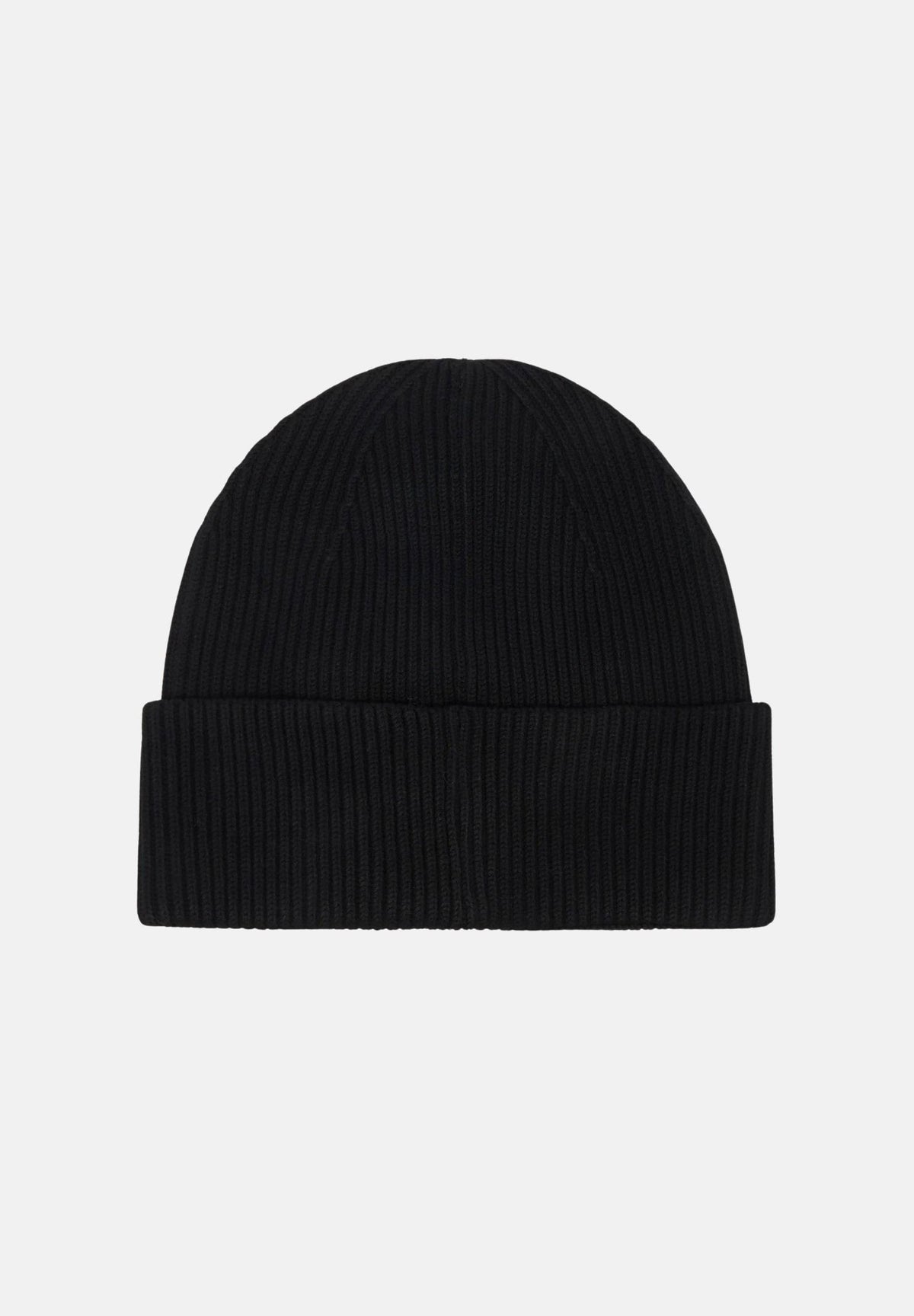 CALVIN KLEIN Cappello BEANIE di lana nero per uomo e donna con patch logo frontale. LV04D8096G UB1 CALVIN KLEIN