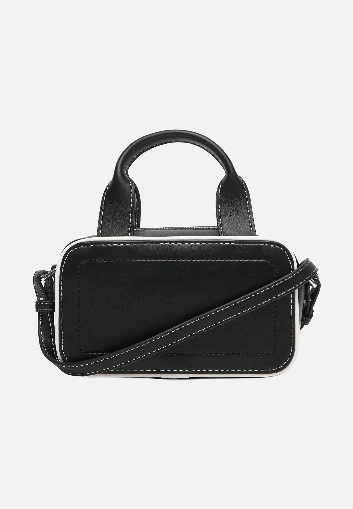 CALVIN KLEIN Borsa mini a tracolla Contrast CK Mini Bauletto nero da donna LV04F1257G UB1 CALVIN KLEIN