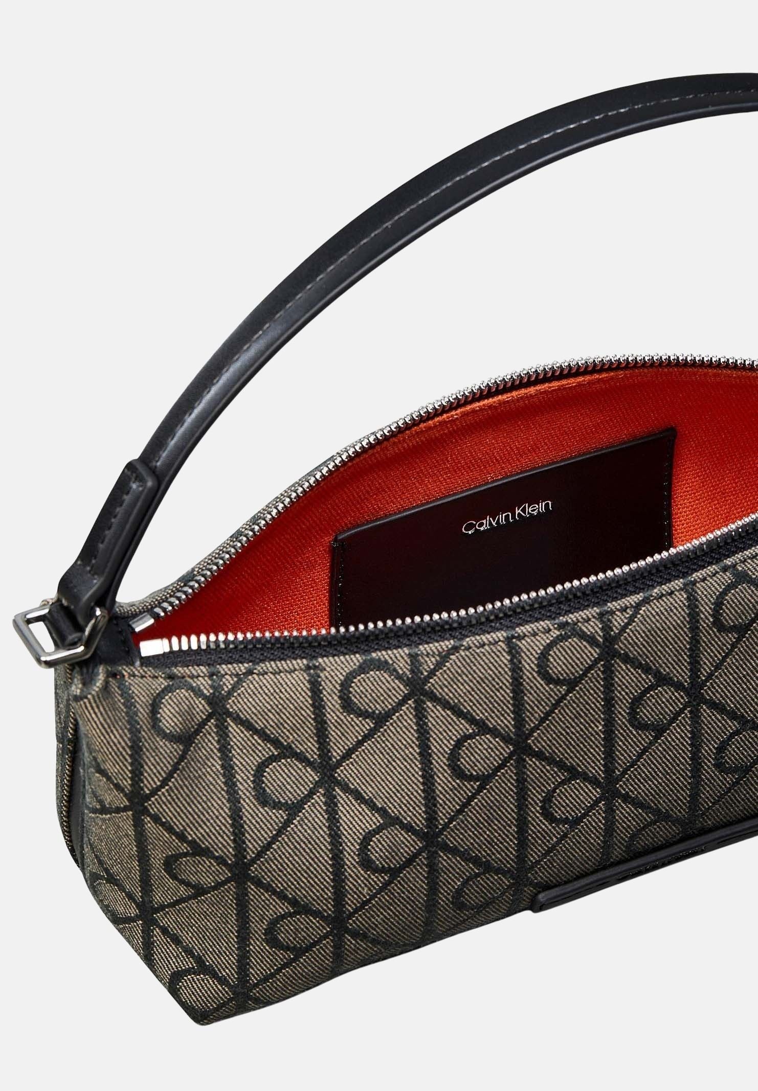 CALVIN KLEIN Borsa a tracolla linea Emblem Lotus Beige da donna LV04F3634G 7UL CALVIN KLEIN