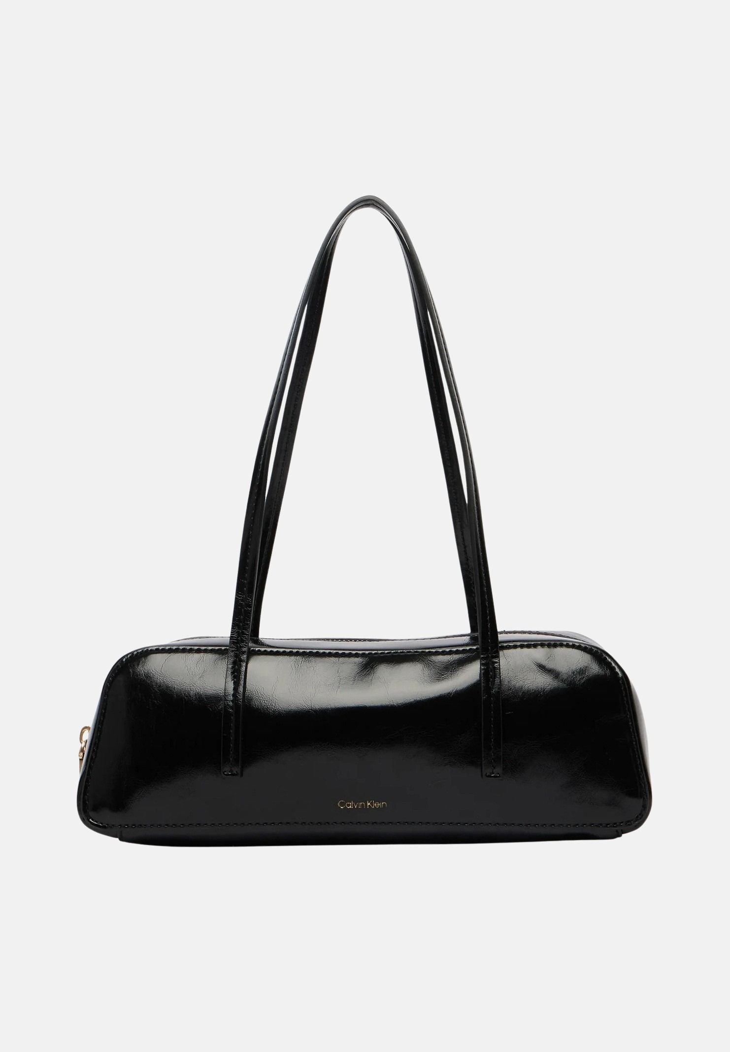 CALVIN KLEIN borsa a spalla Foil Logo Glossy Bauletto, colore UB1 Black LV04F3638G UB1 CALVIN KLEIN