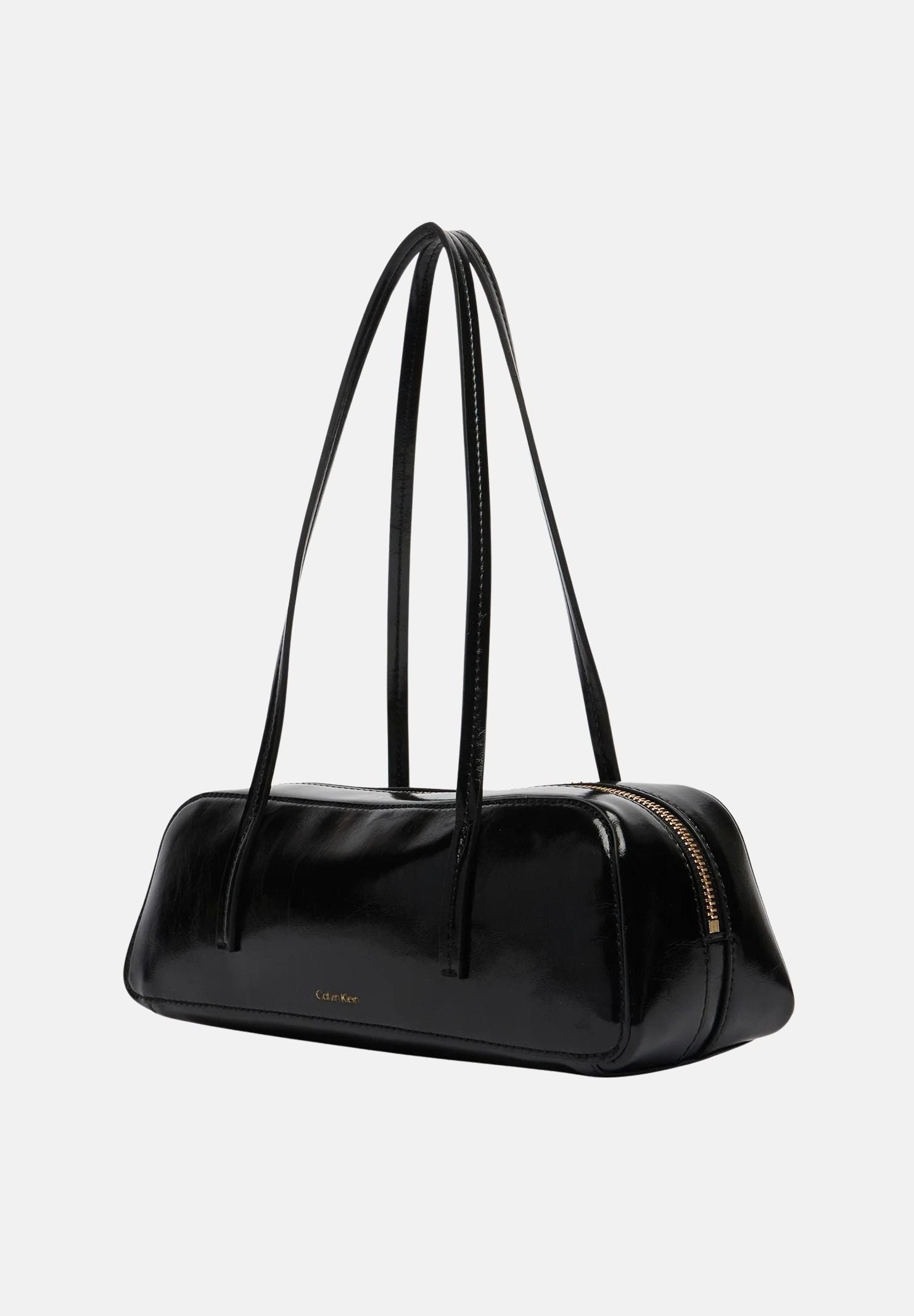 CALVIN KLEIN borsa a spalla Foil Logo Glossy Bauletto, colore UB1 Black LV04F3638G UB1 CALVIN KLEIN
