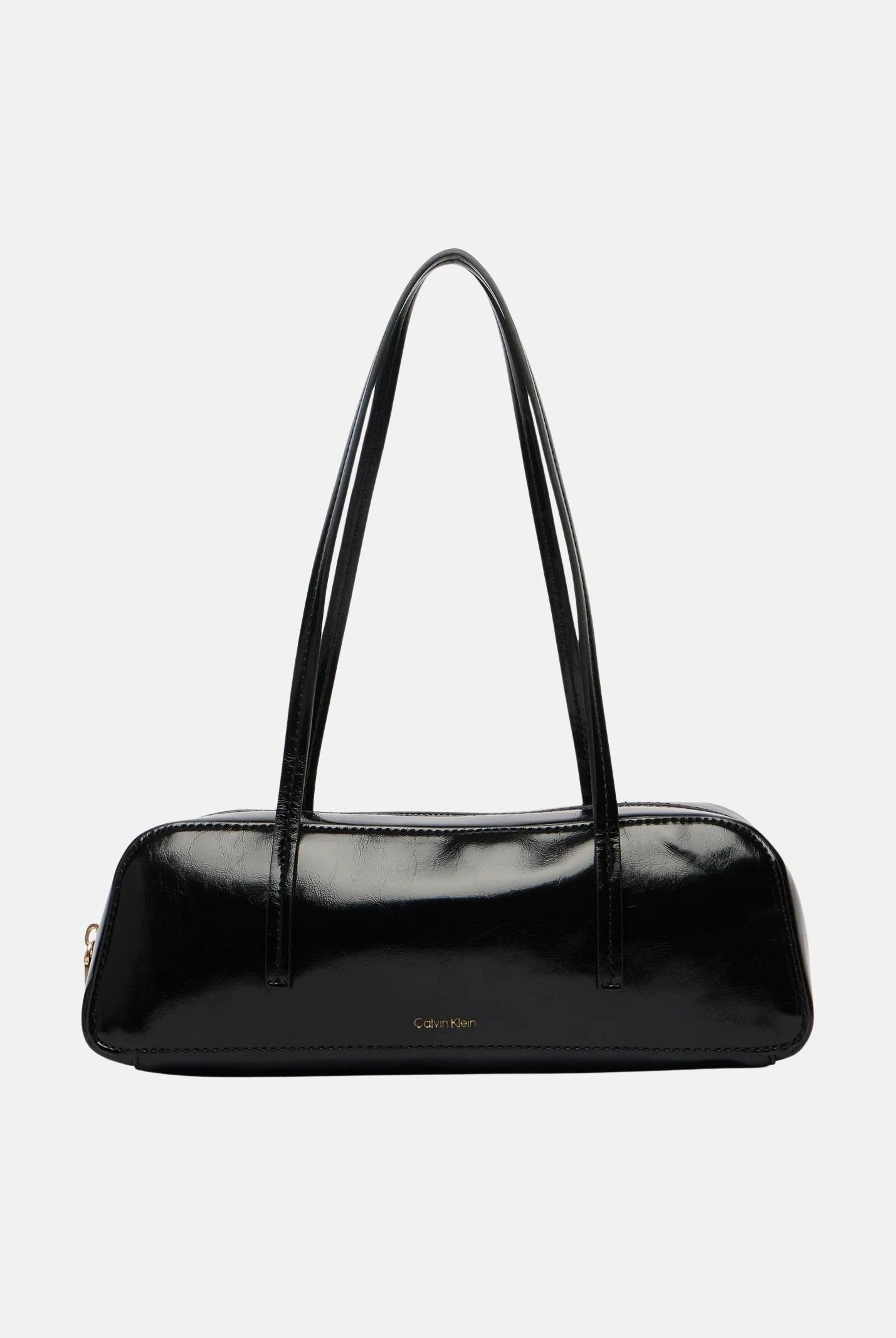 CALVIN KLEIN borsa a spalla Foil Logo Glossy Bauletto, colore UB1 Black LV04F3638G UB1 CALVIN KLEIN