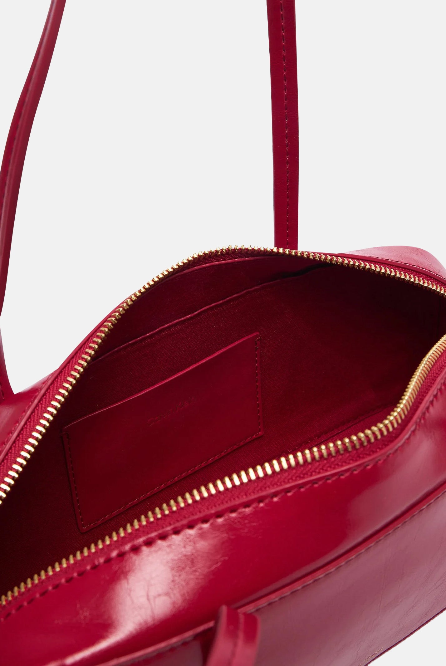 CALVIN KLEIN borsa media a spalla Foil Logo Glossy Bauletto Shoulder Bag Bordeaux Wine e bordeaux, donna. LV04F3638G XLL CALVIN KLEIN