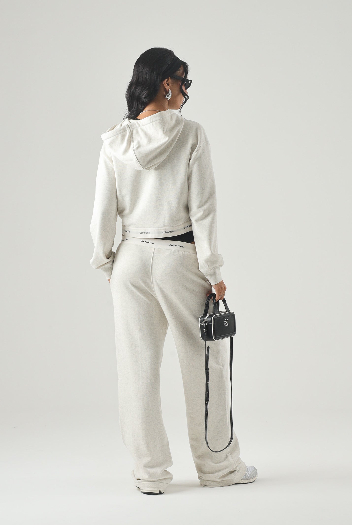 CALVIN KLEIN JEANS Felpa LS TERRY vaniglia,panna, da donna con zip e cappuccio, <BR/> LV047G252G P4P CALVIN KLEIN JEANS