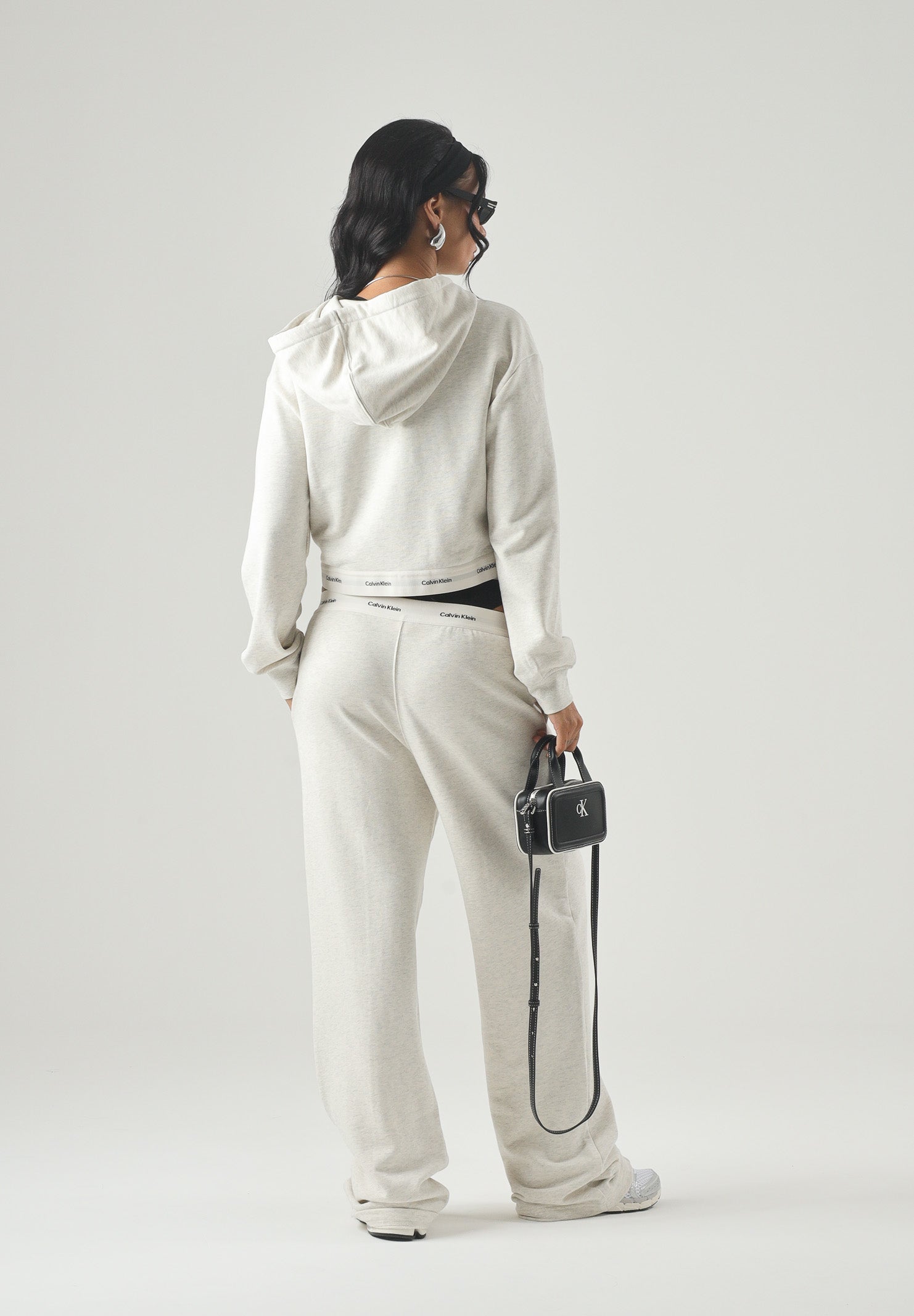 CALVIN KLEIN JEANS Felpa LS TERRY vaniglia,panna, da donna con zip e cappuccio, <BR/> LV047G252G P4P CALVIN KLEIN JEANS