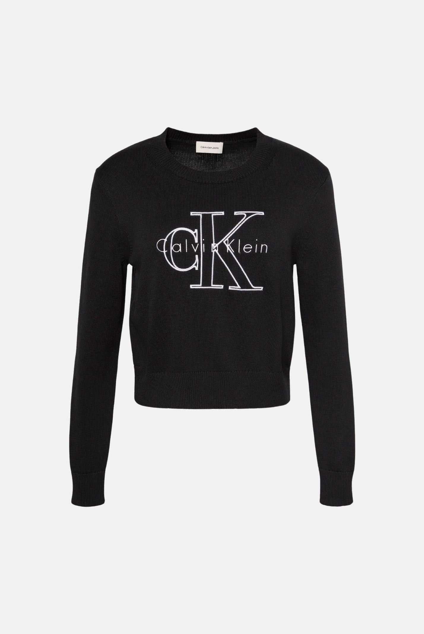 CALVIN KLEIN JEANS Maglia LOGO OUTLINE, nero da donna <BR/> LV047G322G UB1 CALVIN KLEIN JEANS